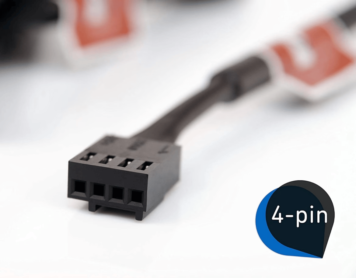 4 Quiet Noctua NF-S12B redux-1200 PWM High Performance Cooling Fans, 4-Pin (120mm, Grey) (Like New)