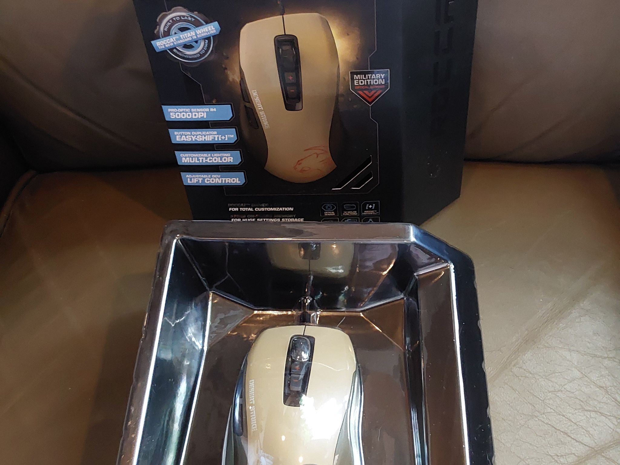 ROCCAT KONE Pure Military Edition Core Performance, USB Wired Optical Gaming Mouse - Desert Strike