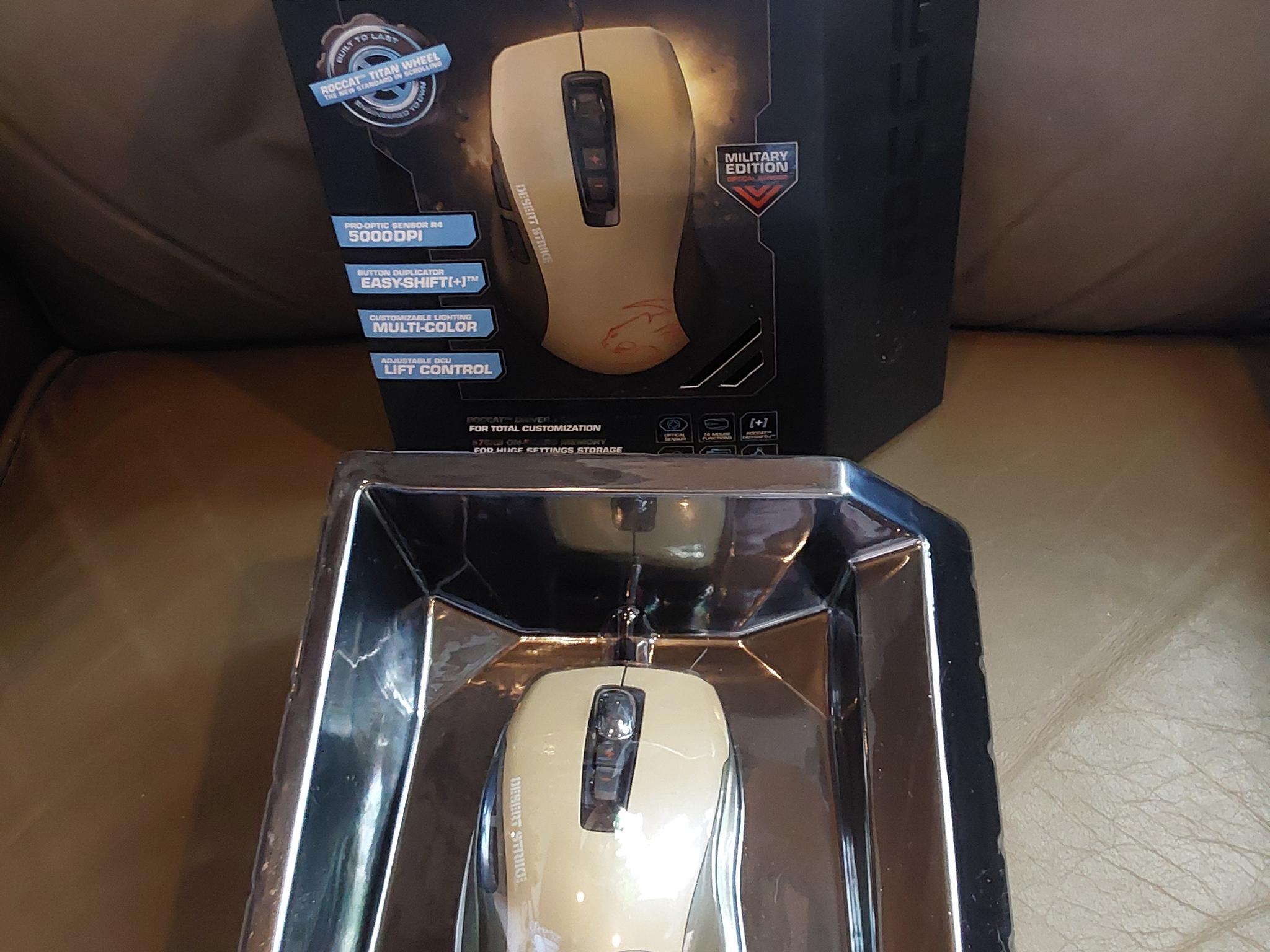 ROCCAT KONE Pure Military Edition Core Performance, USB Wired Optical Gaming Mouse - Desert Strike