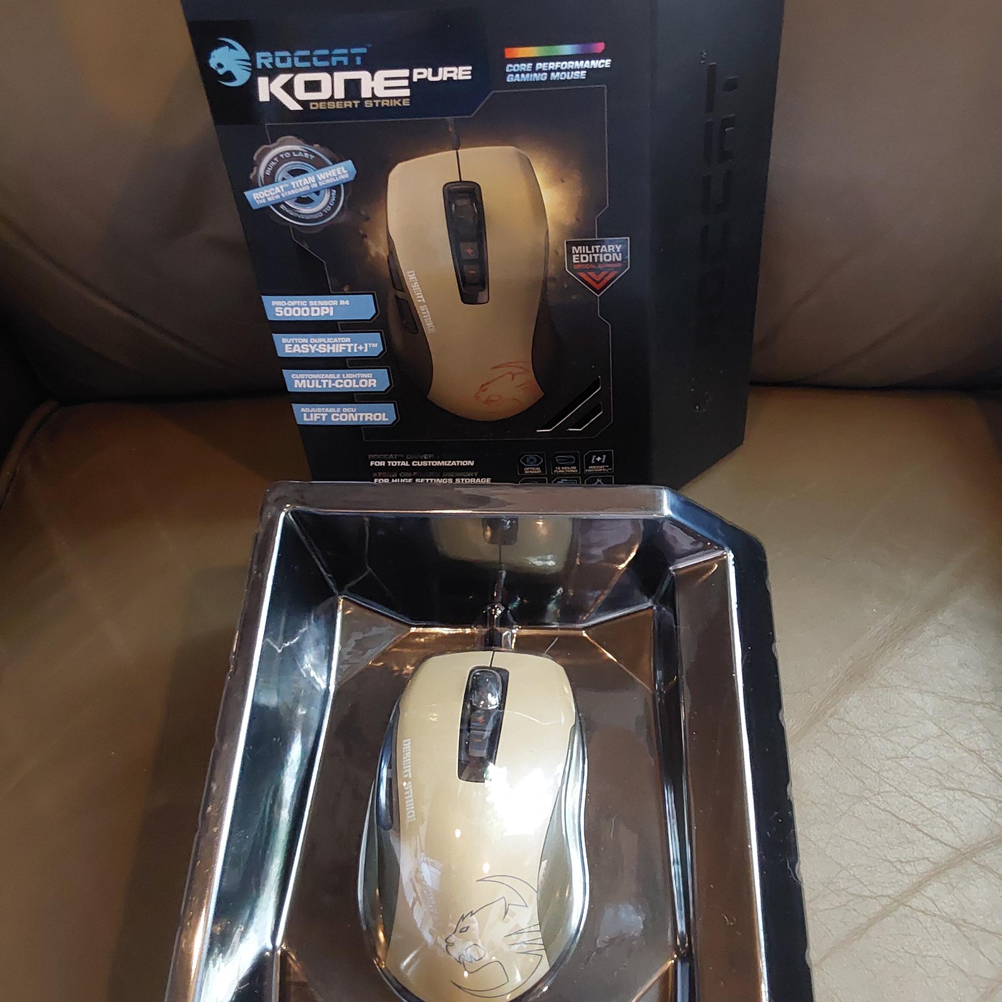 ROCCAT KONE Pure Military Edition Core Performance, USB Wired Optical Gaming Mouse - Desert Strike