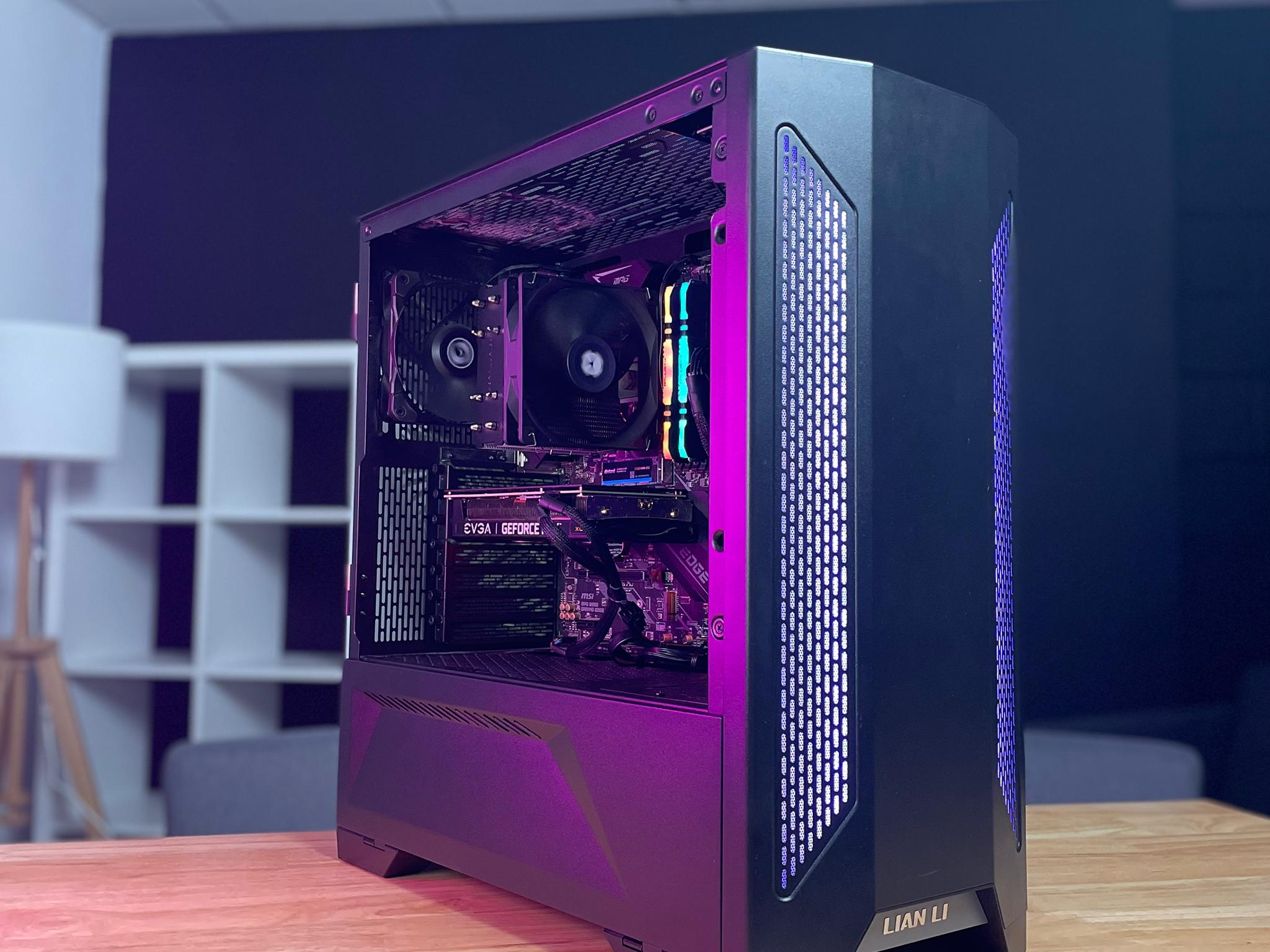 High-Performance Gaming PC: Ryzen 5 5600x, RTX 3060, 512GB NVMe SSD, 16GB RAM, RGB Tower