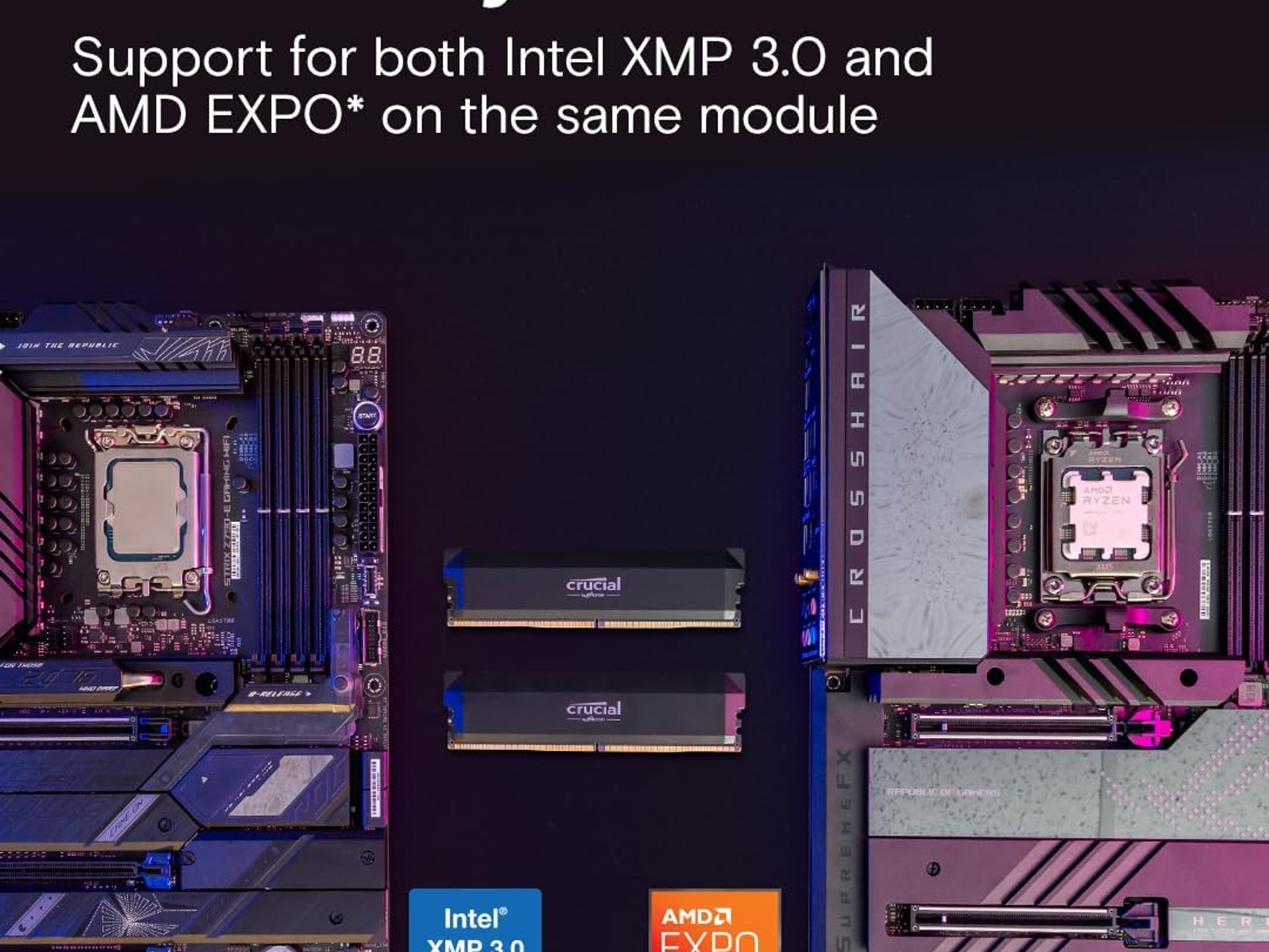 32GB (2x16GB) 6000 MT/s Crucial Pro Gaming DDR5 RAM