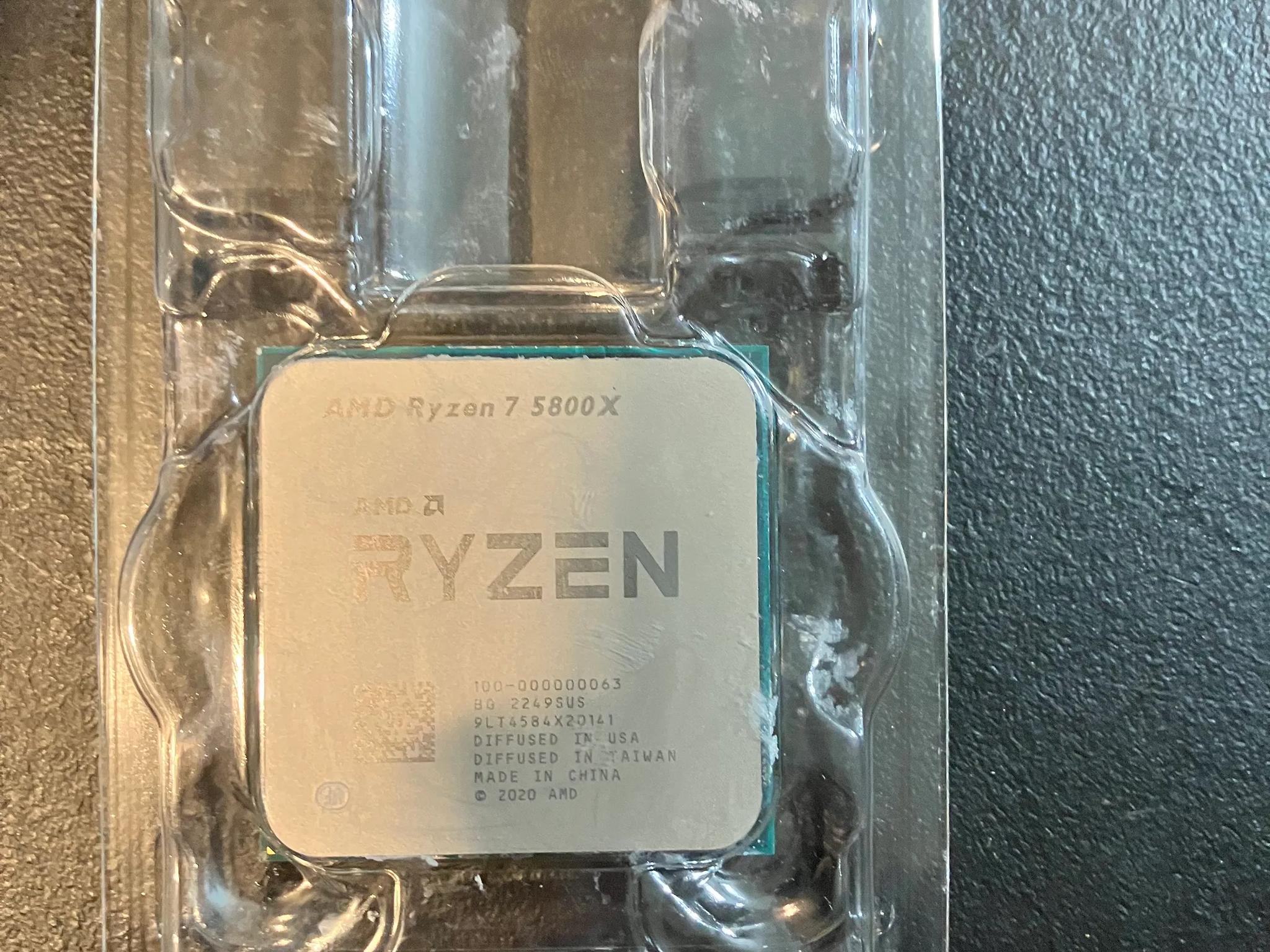 AMD Ryzen 7 5800x 8 Core 16 Thread Processor