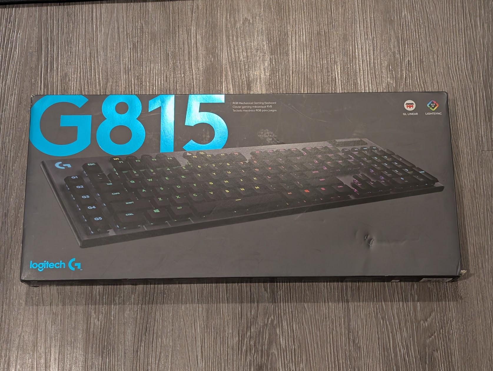 Logitech G815 LIGHTSYNC RGB Mechanical Gaming Keyboard