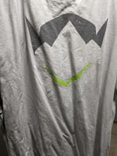 Used 4XL Overwatch 1 "Genji" T-Shirt, Gray/Natural