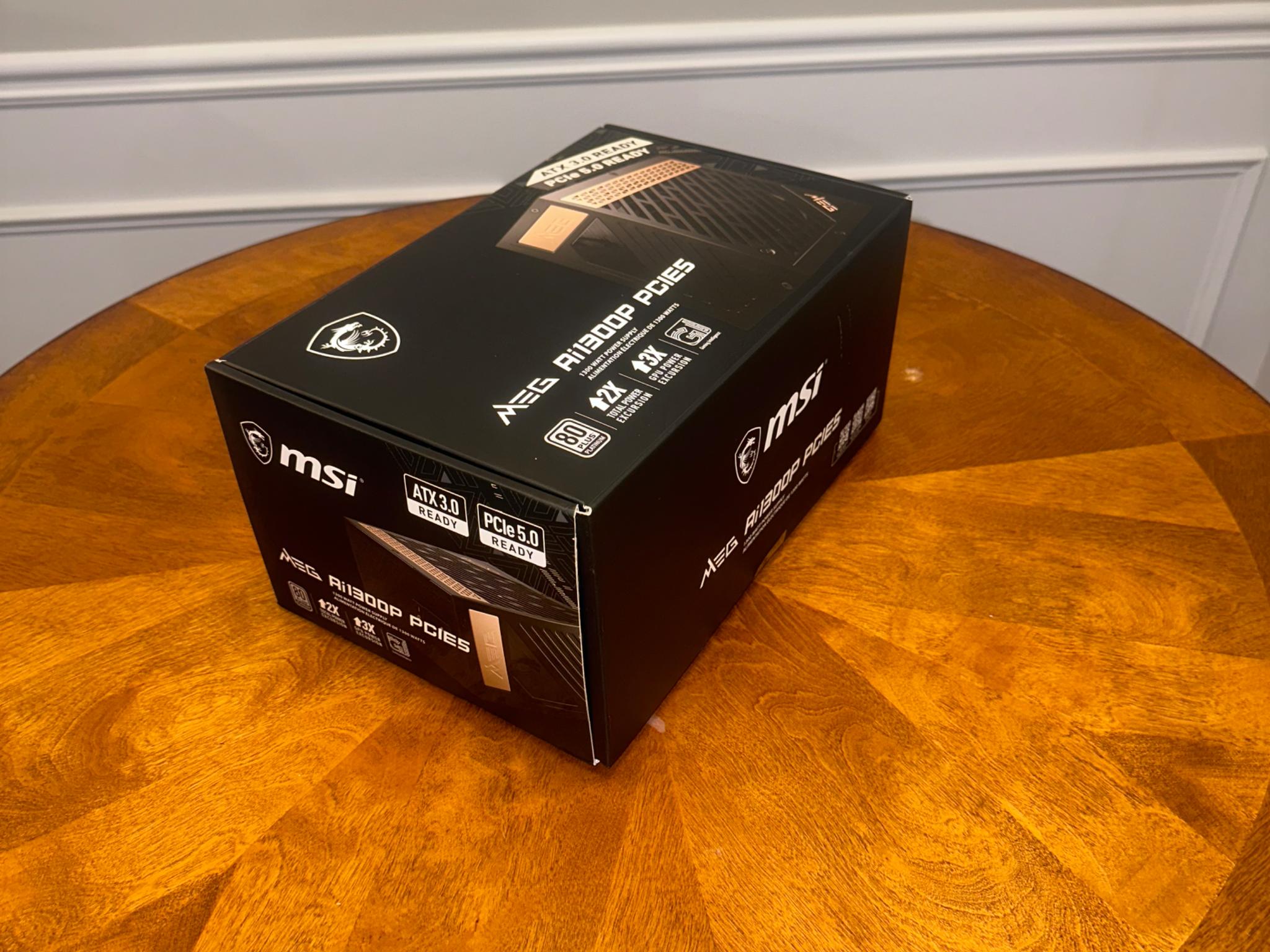 On Sale!🔥 Used MSI MEG Ai1300 1300W PCIE5 ATX 3.0 80 Plus Platinum PC Power Supply