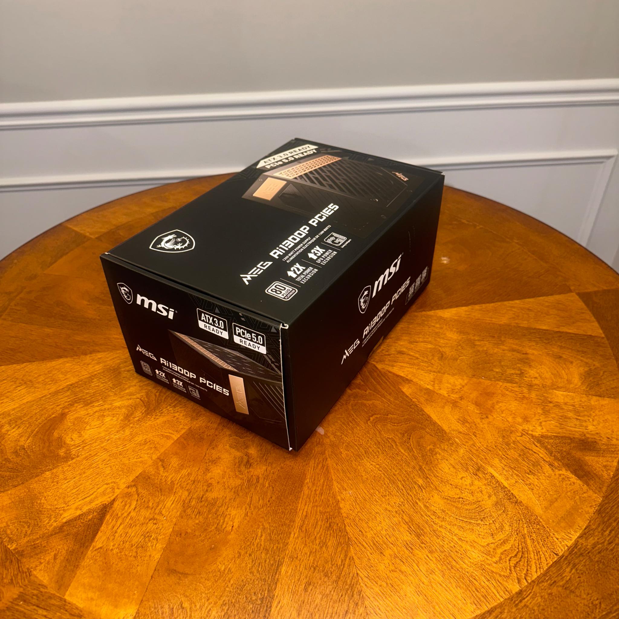 On Sale!🔥 Used MSI MEG Ai1300 1300W PCIE5 ATX 3.0 80 Plus Platinum PC Power Supply
