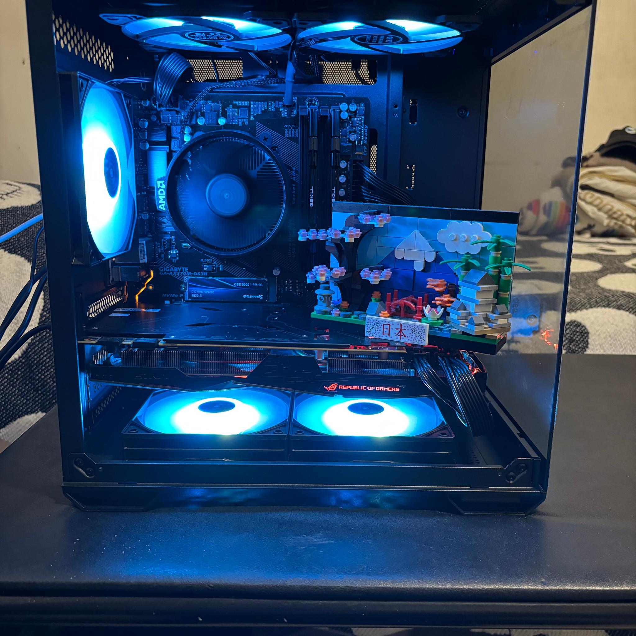“Perfect All Black Gaming PC"| GTX 1080 8GB | Plug And Play Ready|