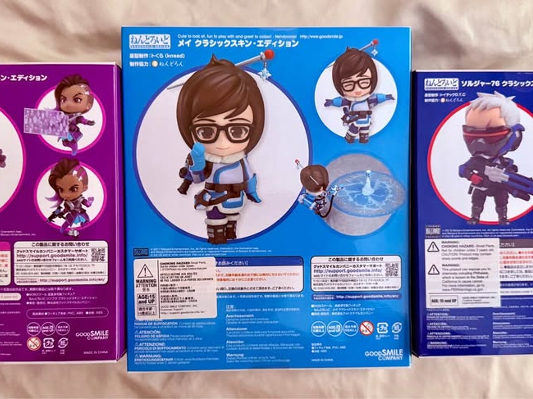 Overwatch Characters Mei, Sombra, S76 | Nendoroid Series #757, 944, 976 | Good Smile Company