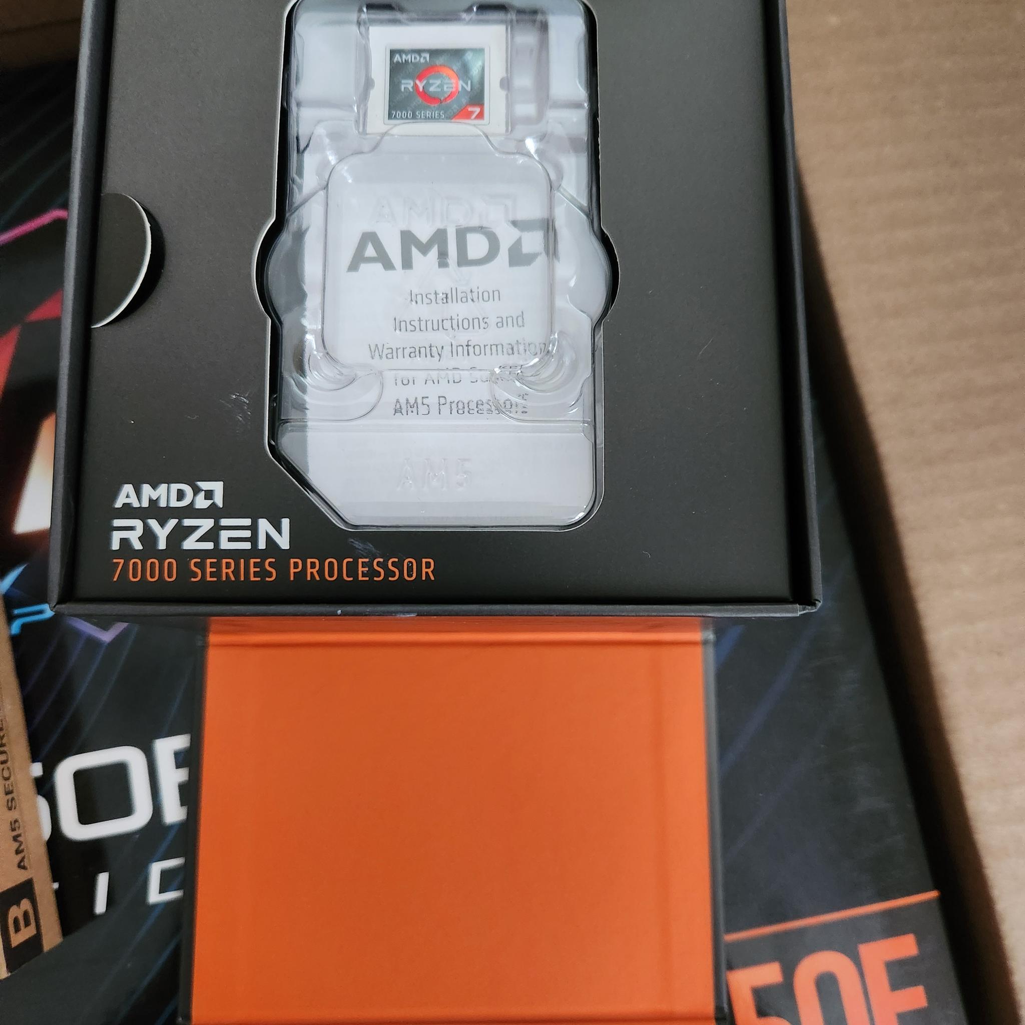 AMD Ryzen 7 7800X3D + ASRock B650E PG Riptide WiFi + Thermaltake Contact Frame Bundle - MINT w/ All