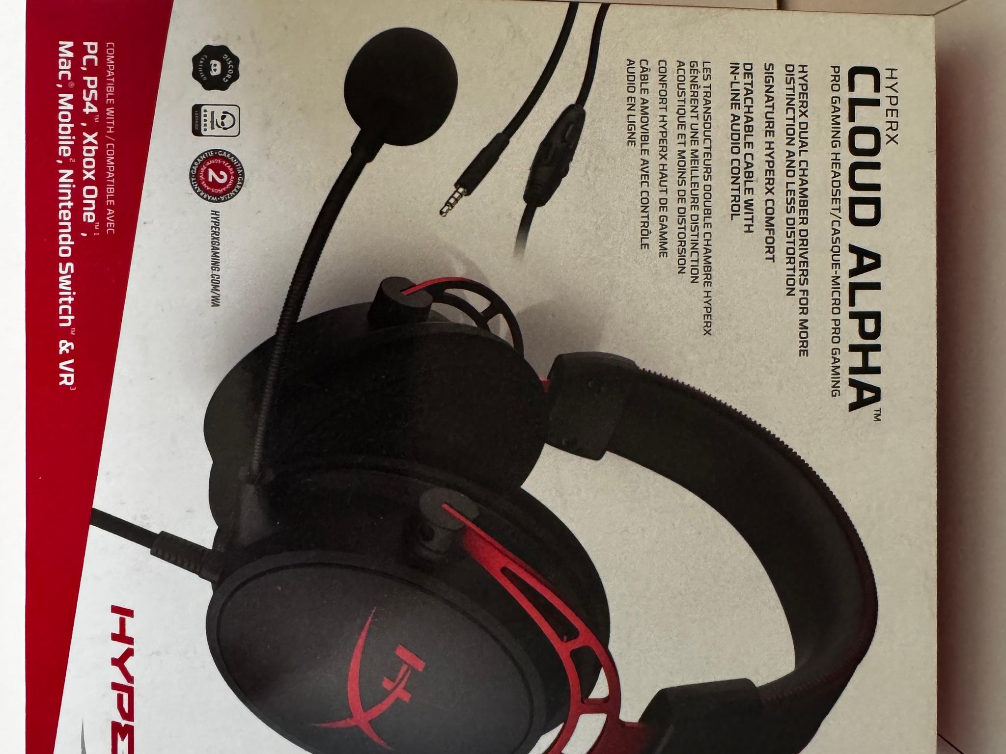 USED Hyper X Cloud Alpha Gaming Headset (Wired)