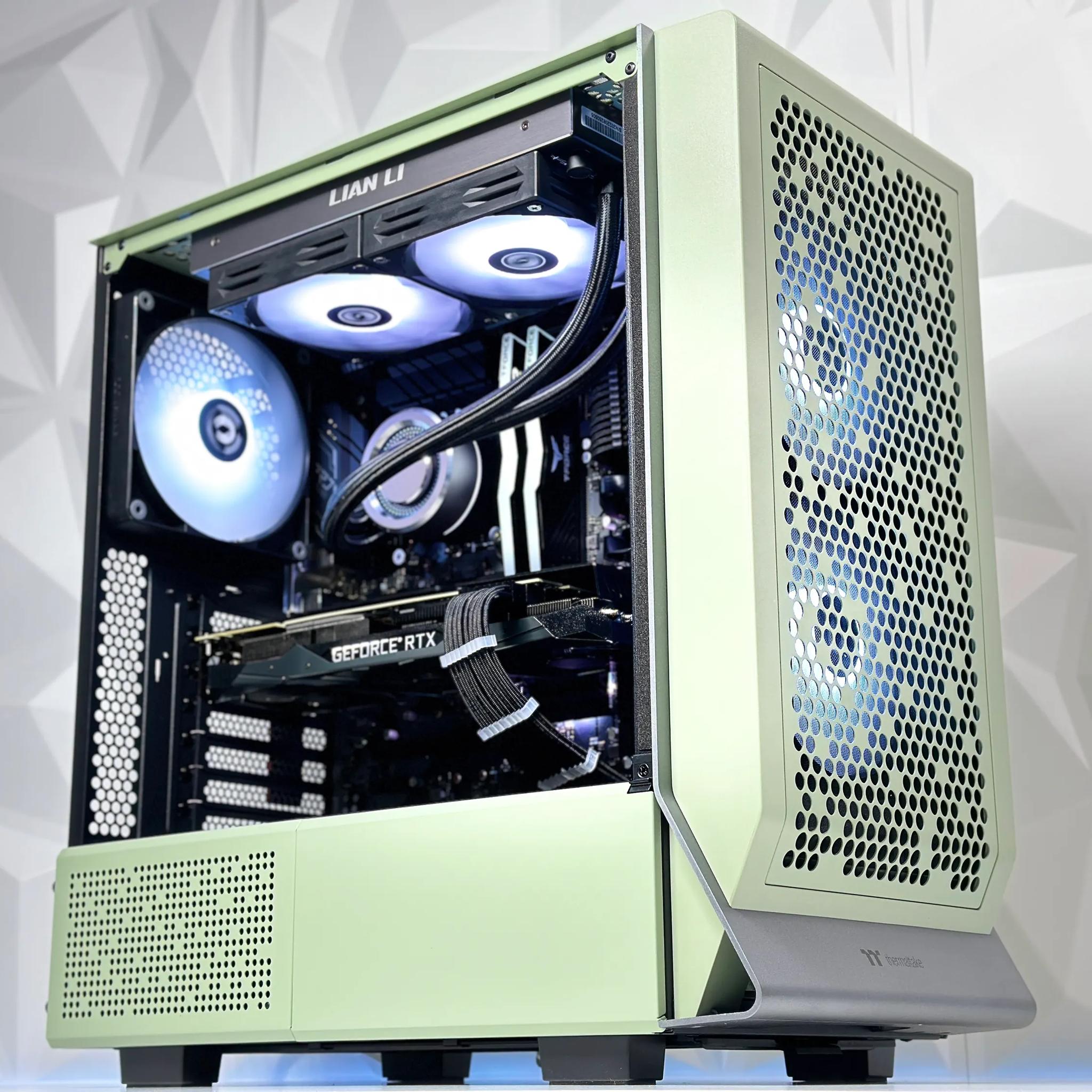 🍵💚🍃Matcha🍃Liquid Cooled Gaming PC🍃Nvidia RTX 2080 Ti 11GB🍃Intel  12600KF 10 core 🍃32GB DDR4🍃