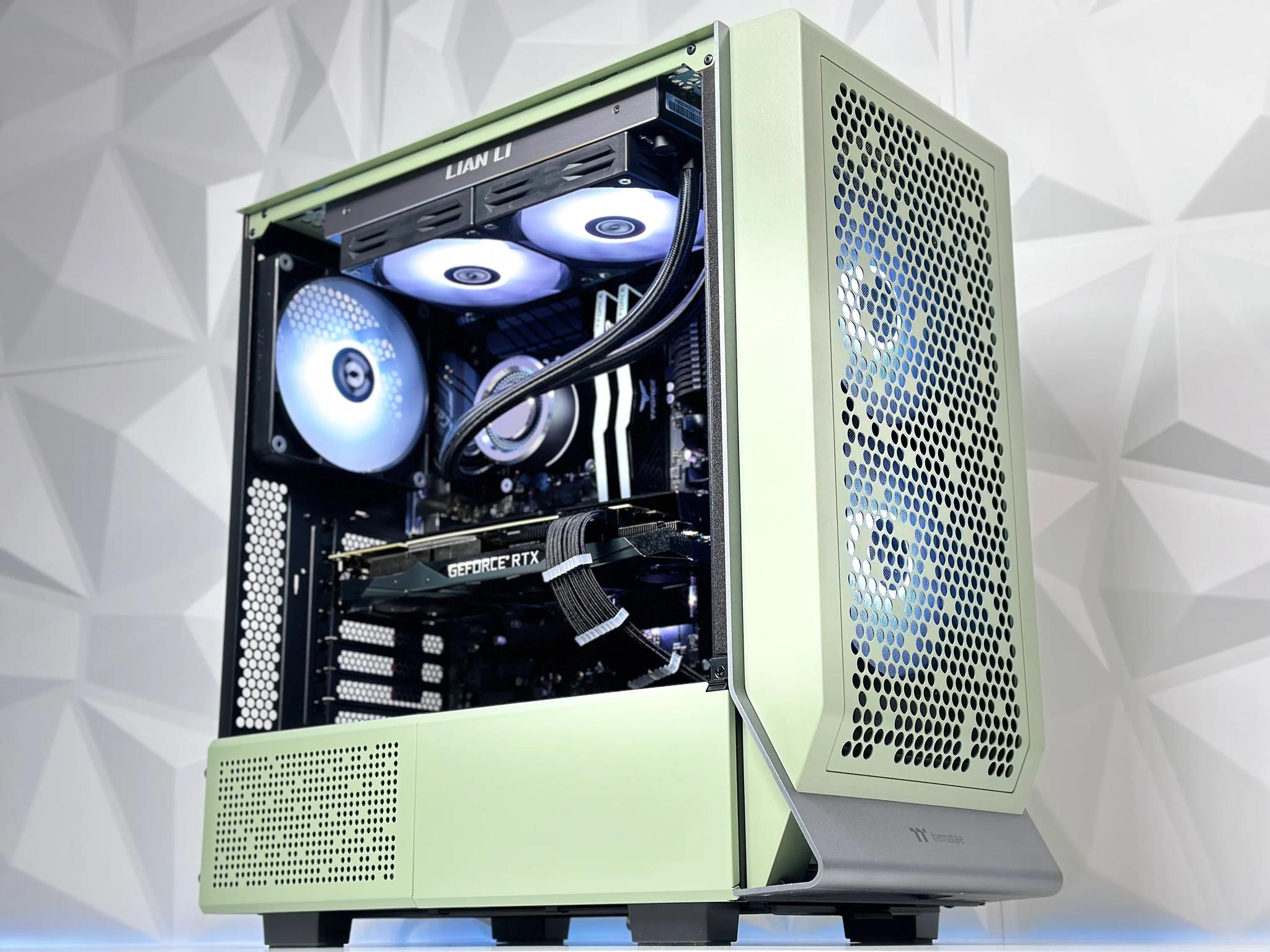 🍵💚🍃Matcha🍃Liquid Cooled Gaming PC🍃Nvidia RTX 2080 Ti 11GB🍃Intel  12600KF 10 core 🍃32GB DDR4🍃