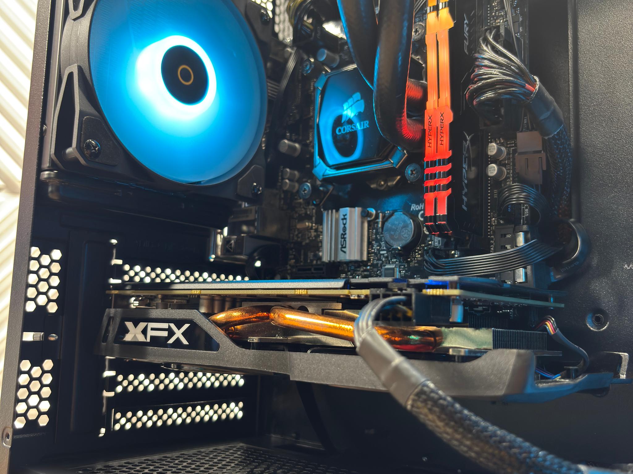 Intel i5-9600K + RX 570 8GB Gaming PC | 16GB RAM | RGB | 740GB Storage SSD + HDD