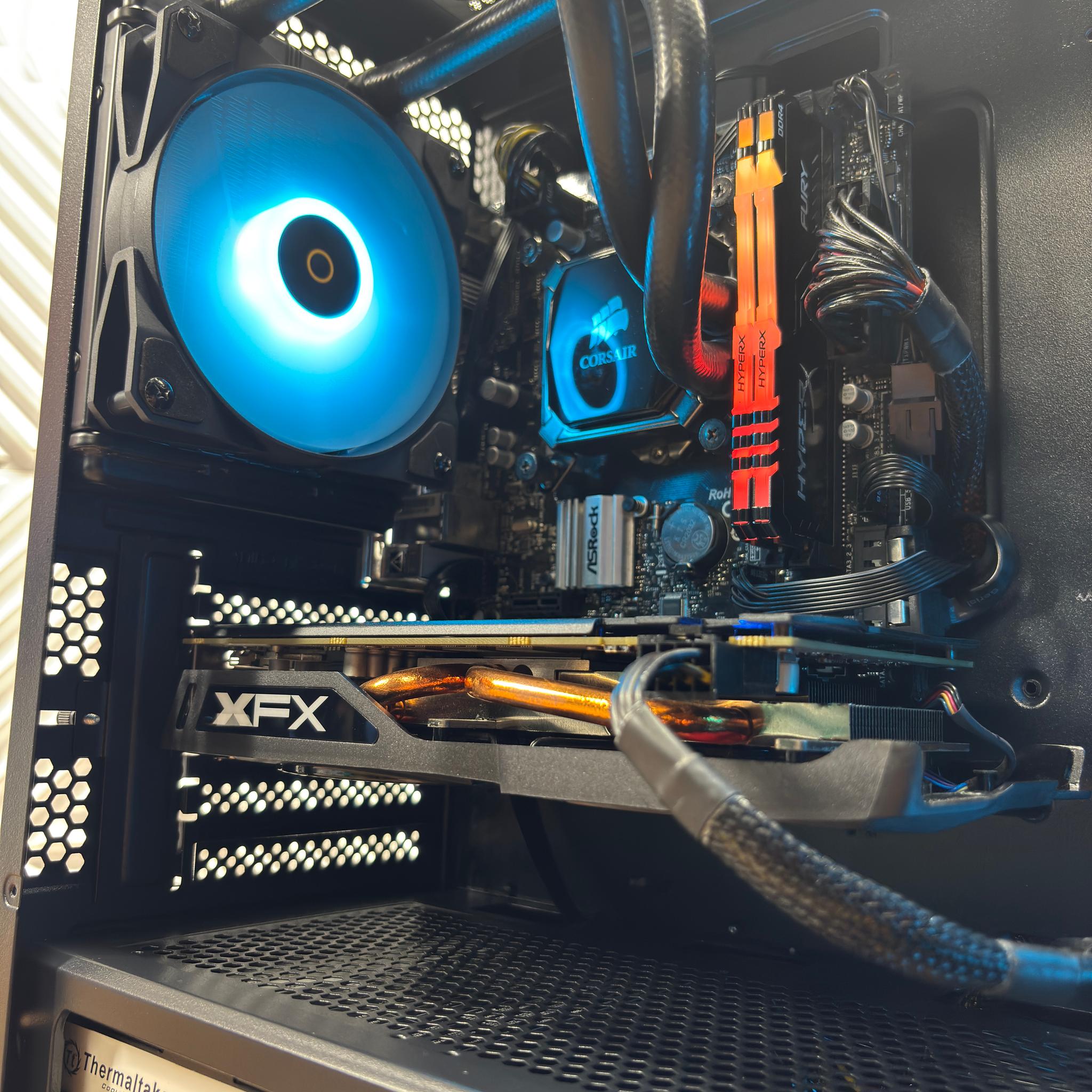 Intel i5-9600K + RX 570 8GB Gaming PC | 16GB RAM | RGB | 740GB Storage SSD + HDD