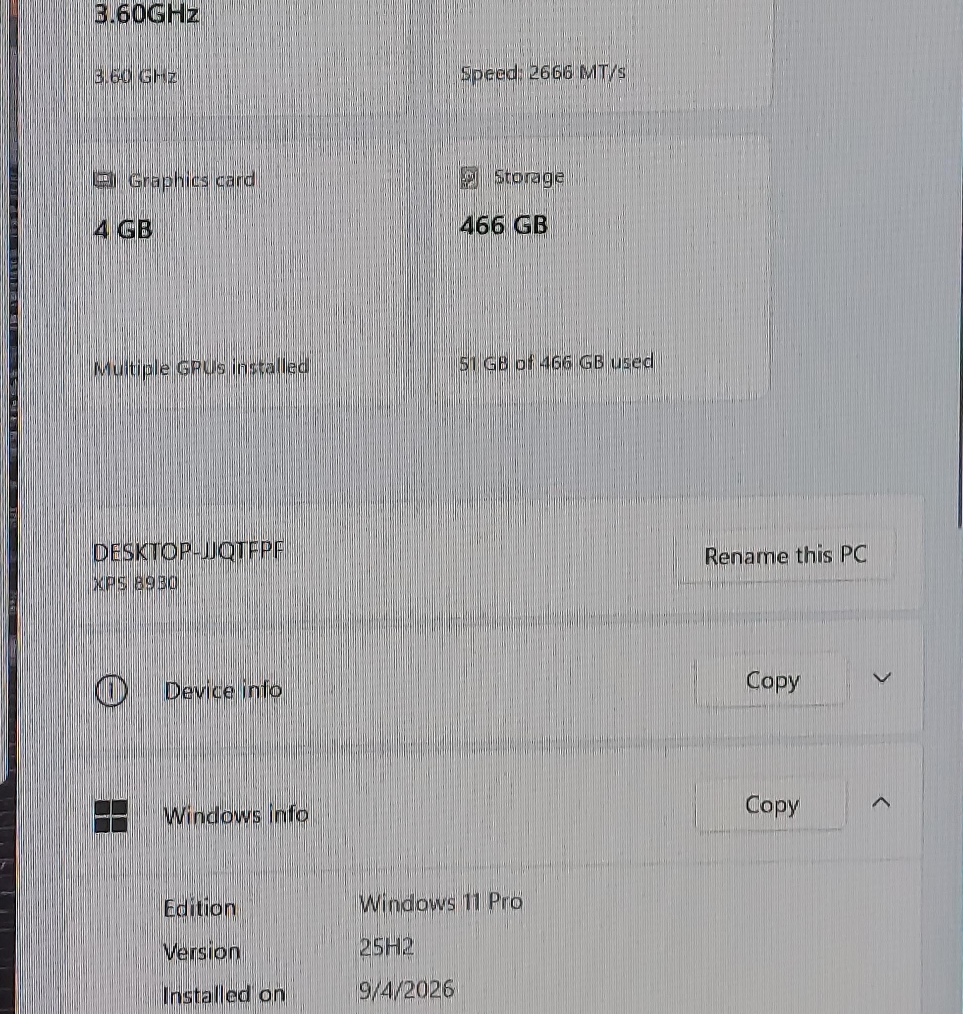 Dell XPS 8930 Gaming PC, i5-8600K, RX 5500 4GB, 16GB RAM, 500GB SSD, Windows 11