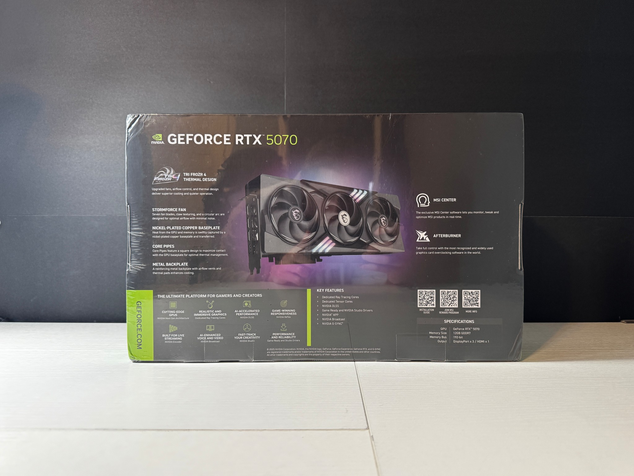 NEW GeForce RTX™ 5070 12G GAMING TRIO OC