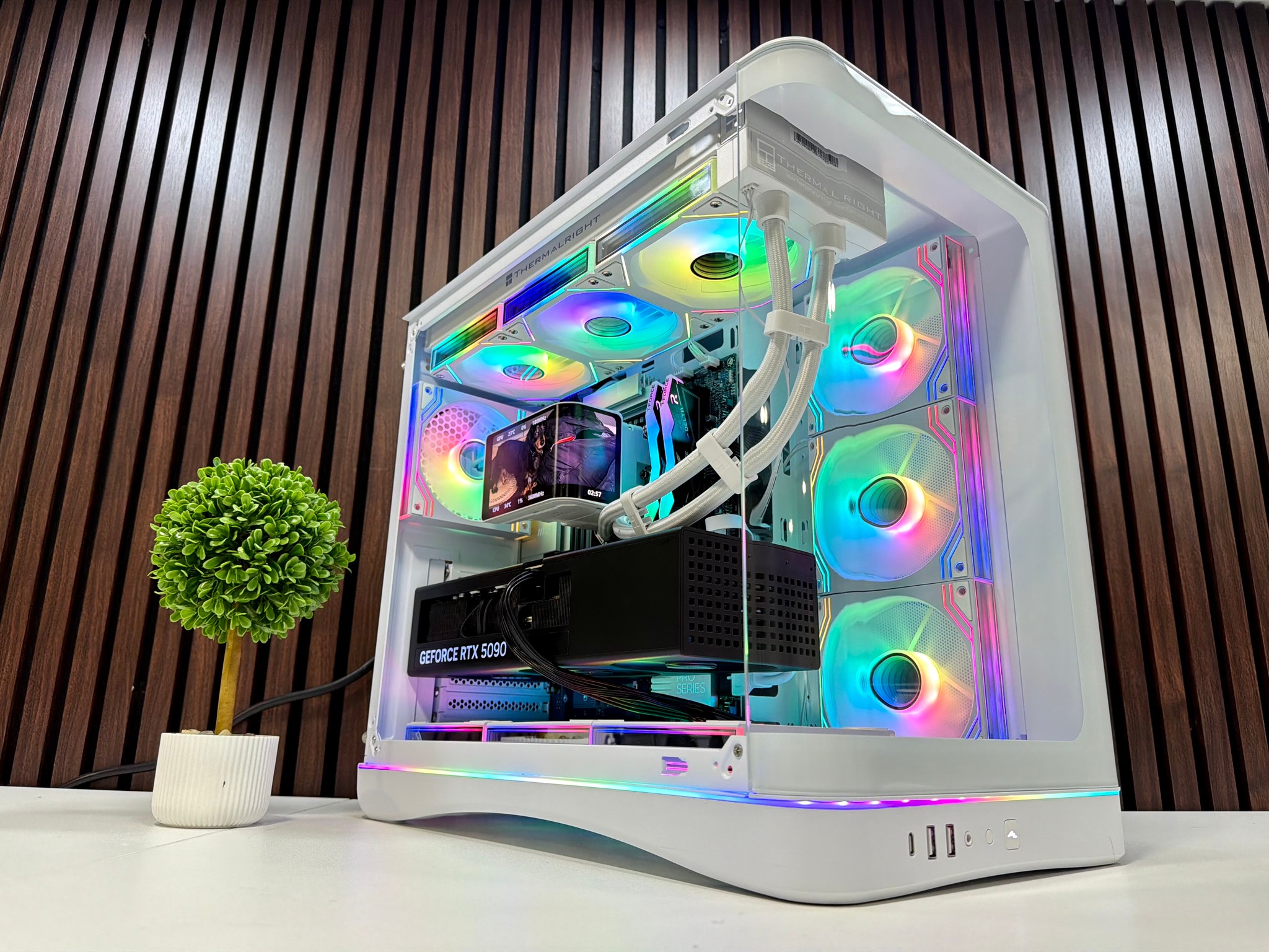 RTX 5090 | Ryzen 9950X3D | 64GB DDR5 | 2TB Gen 5 M.2 | 1200 Watt Tier A PSU | LCD AIO