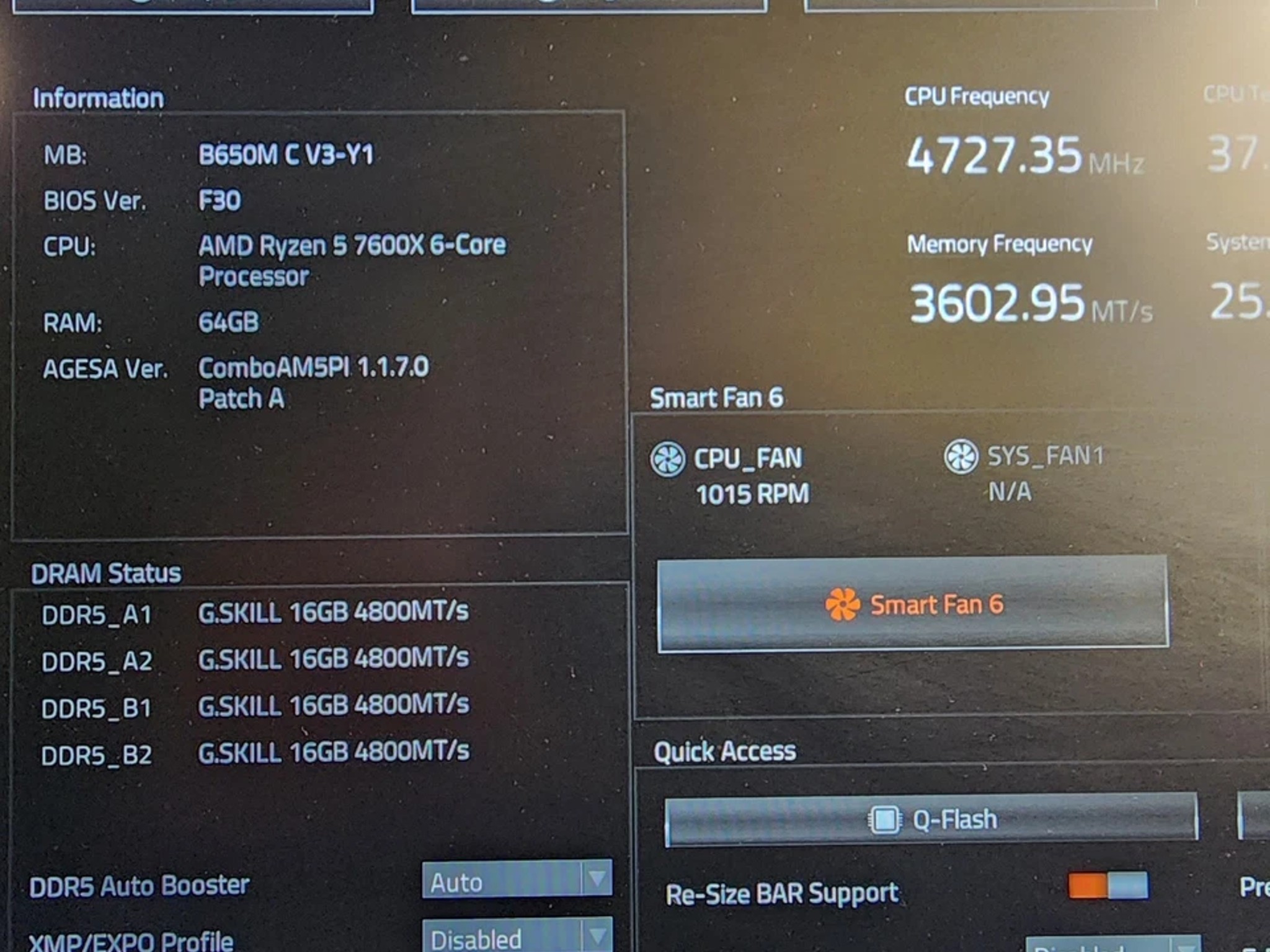 UPDATED BIOS GIGABYTE B650M C V3 WIFI AM5 DDR5 MATX MOTHERBOARD