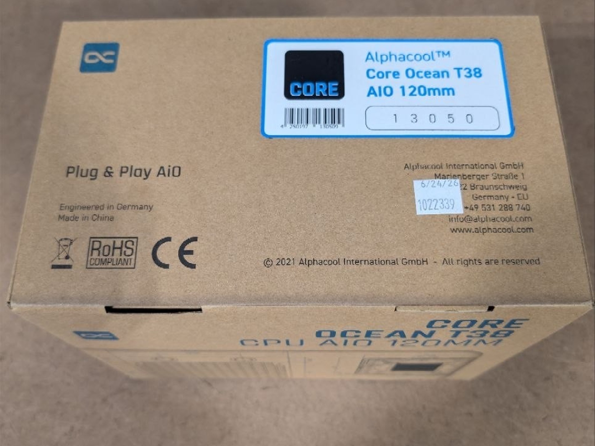 Alphacool Core Ocean T38 AIO, 120mm Radiator (13050)