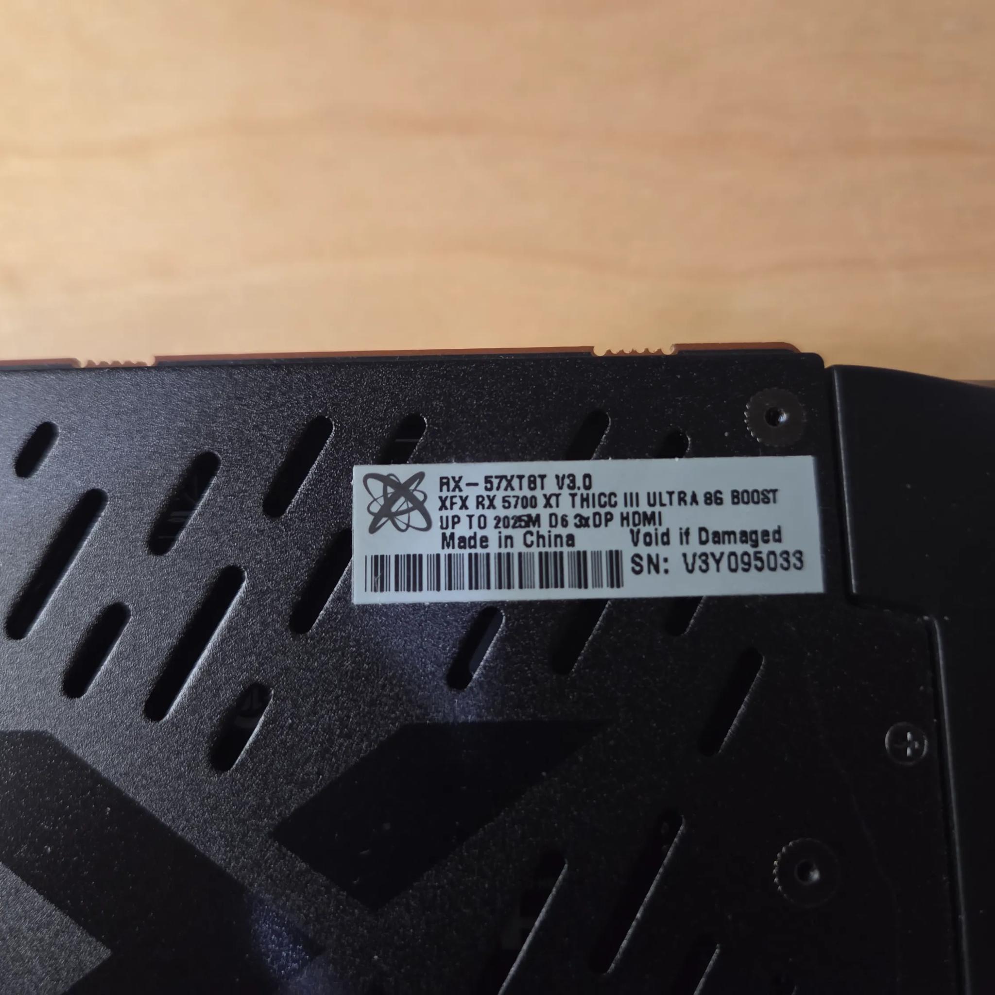 XFX Radeon RX 5700 XT 8GB GDDR6 THICC III Ultra