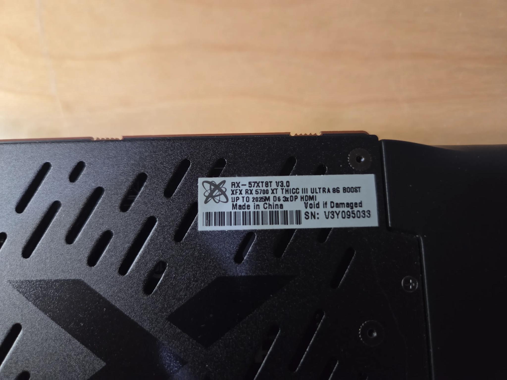 XFX Radeon RX 5700 XT 8GB GDDR6 THICC III Ultra