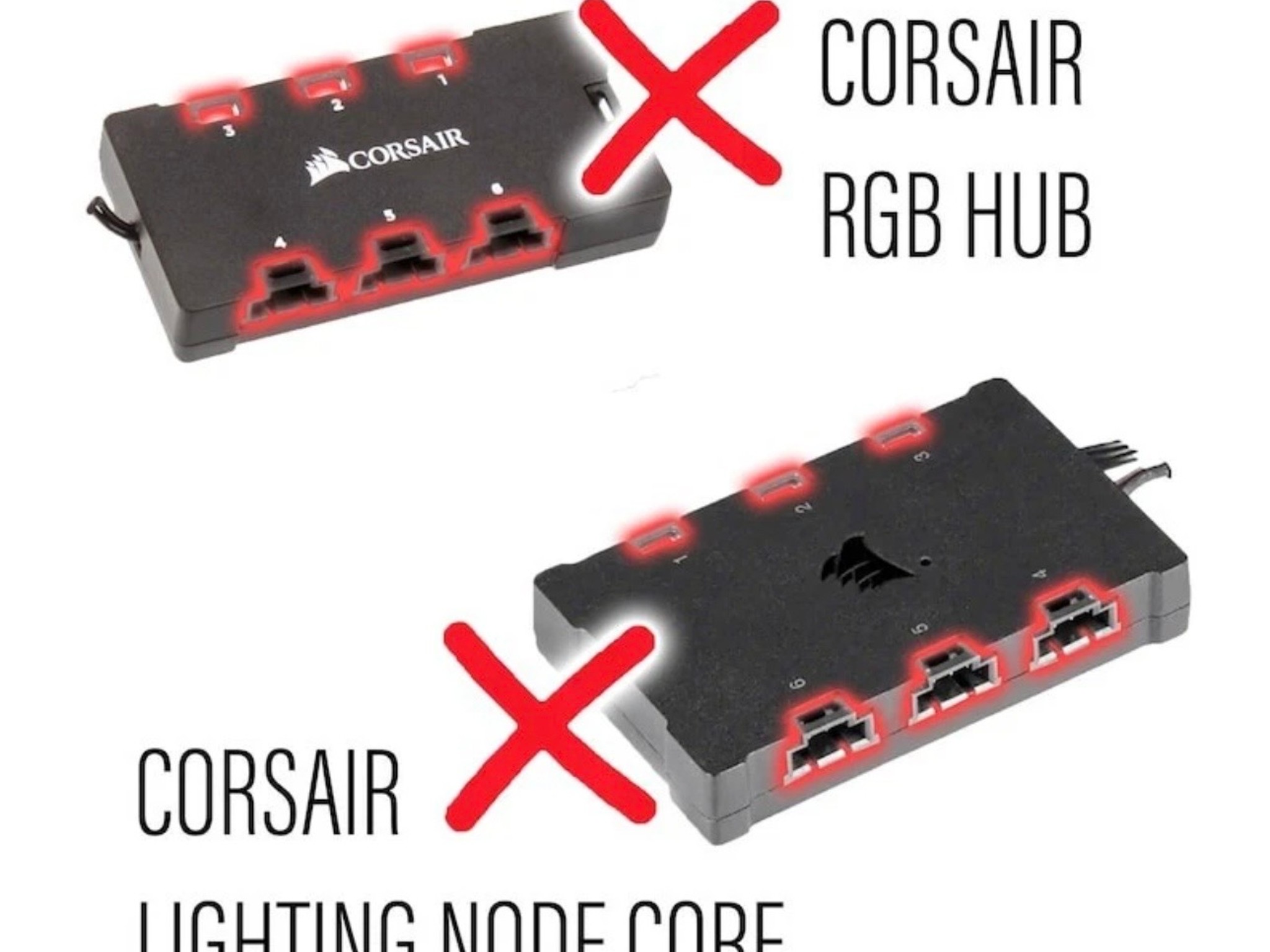 Corsair 3 Pin RGB Extension Cable 23” Inch ( SHIP TODAY )