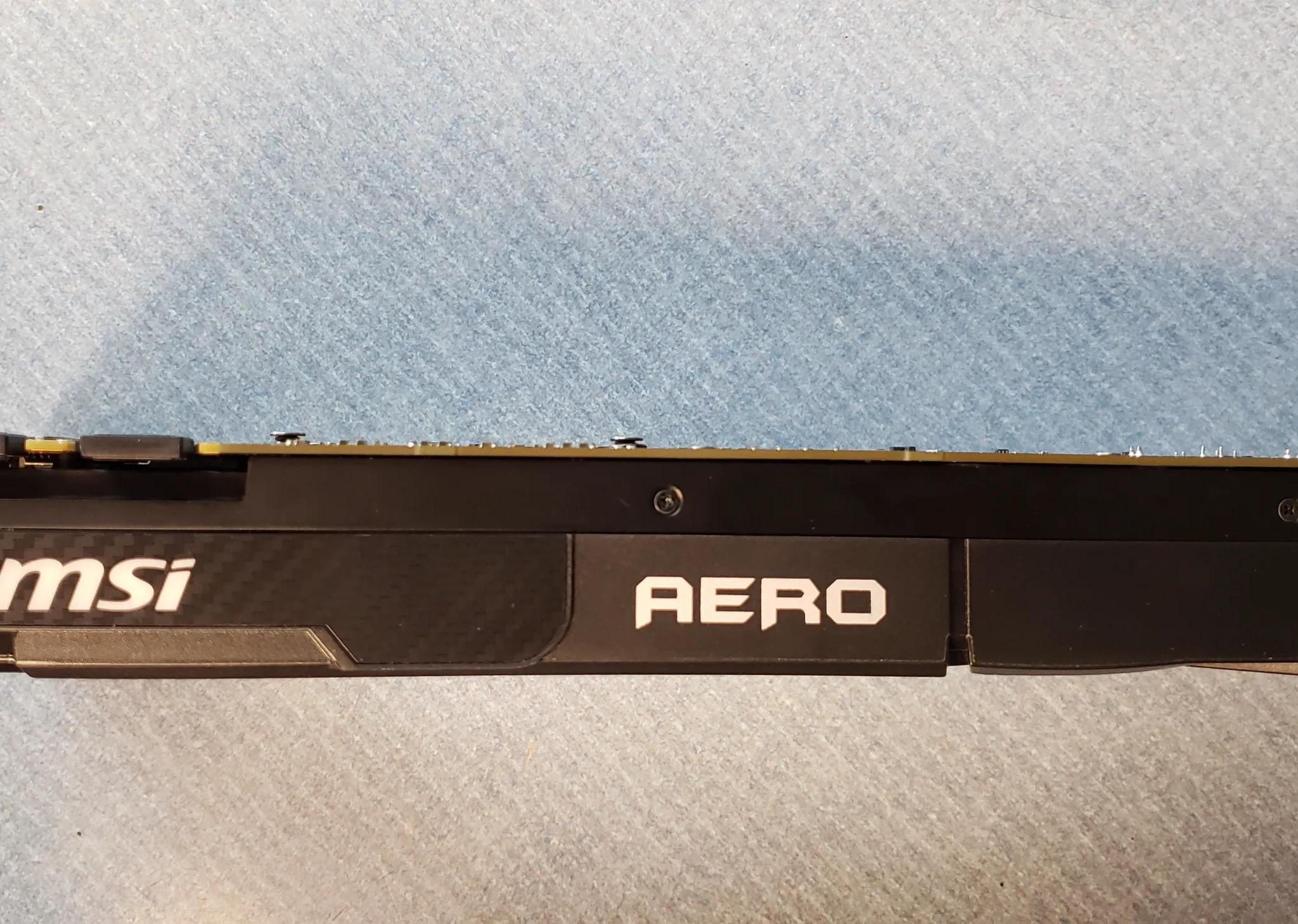 MSi GTX 1080 Aero graphics card