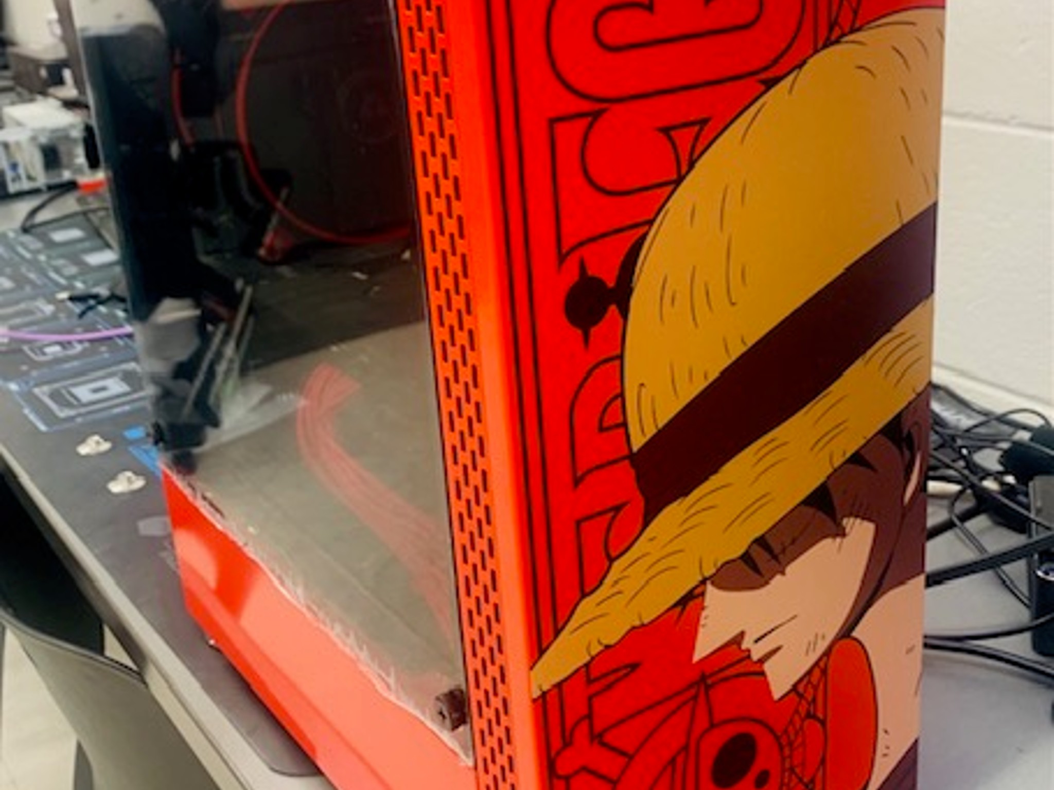 Luffy Custom one of  kind....SALE / RED AND BLACK OUT