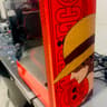 Luffy Custom one of  kind....SALE / RED AND BLACK OUT