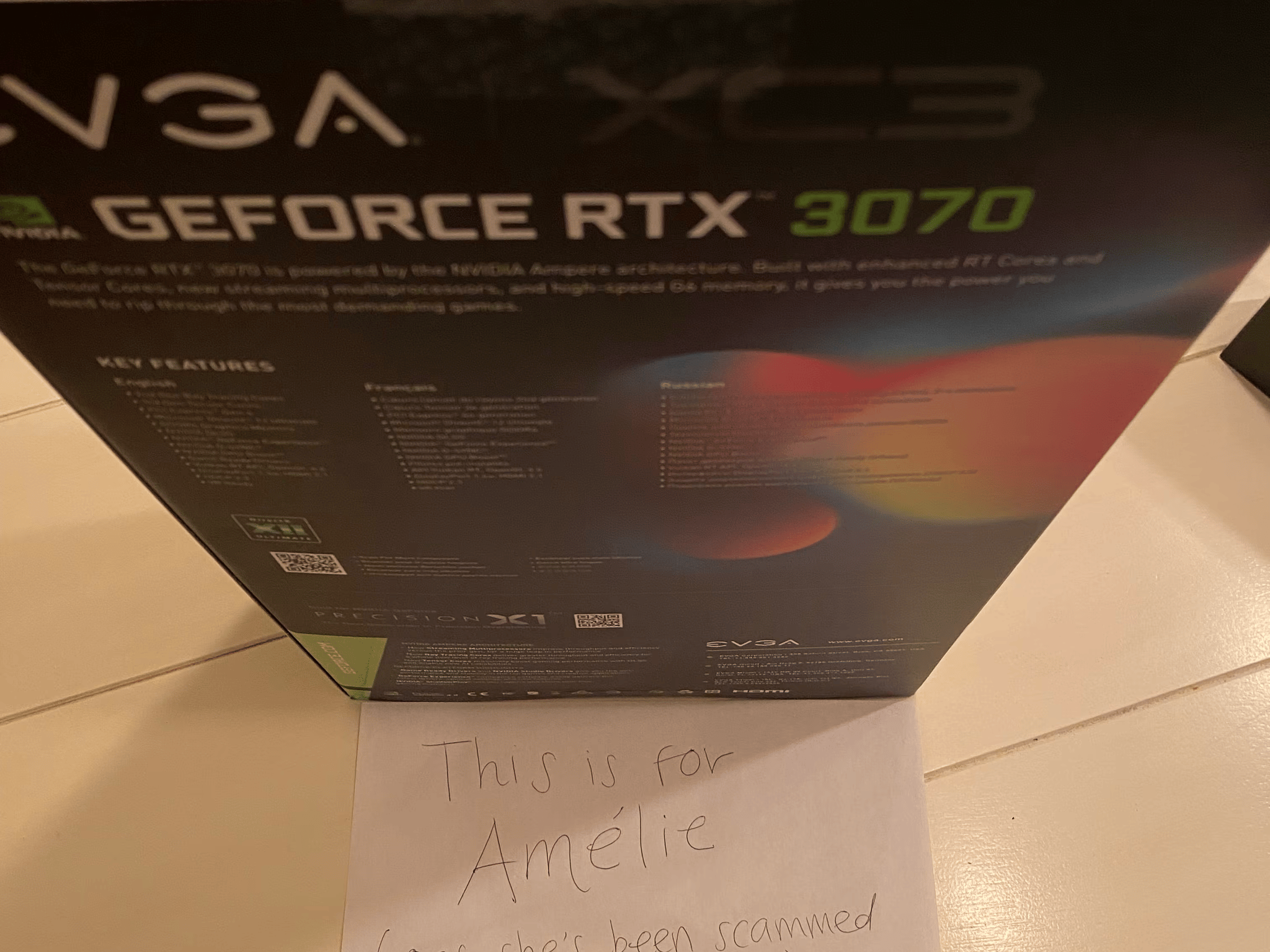 For Amelie: eVGA XC3 3070