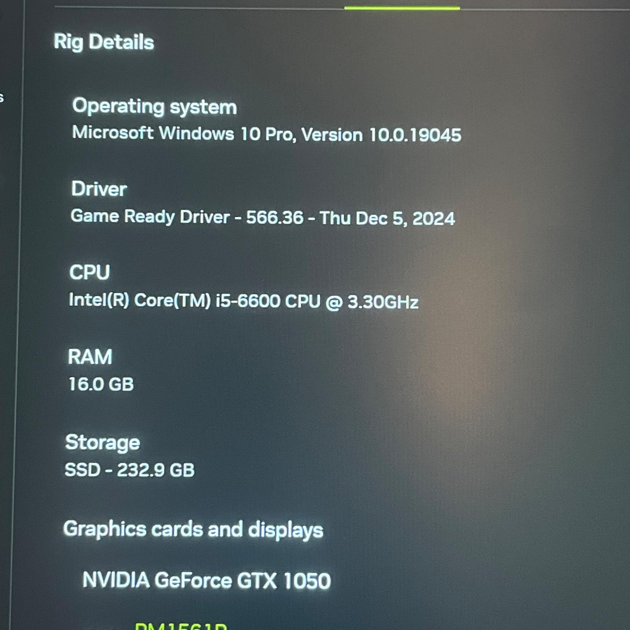 Gaming PC (GTX 1050, i5-6600, 16GB DDR4, 250GB SSD)