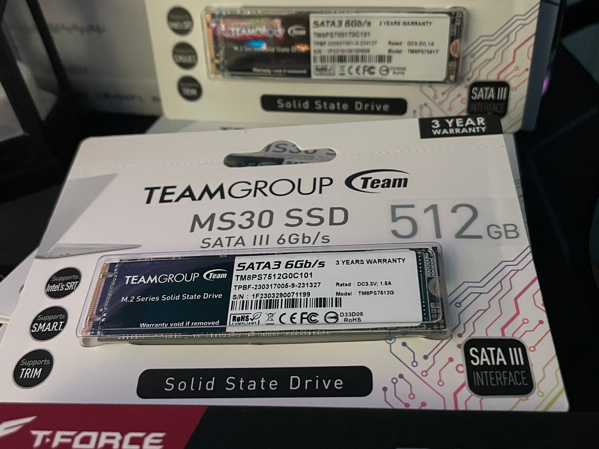 Lot of TeamGroup SSDS