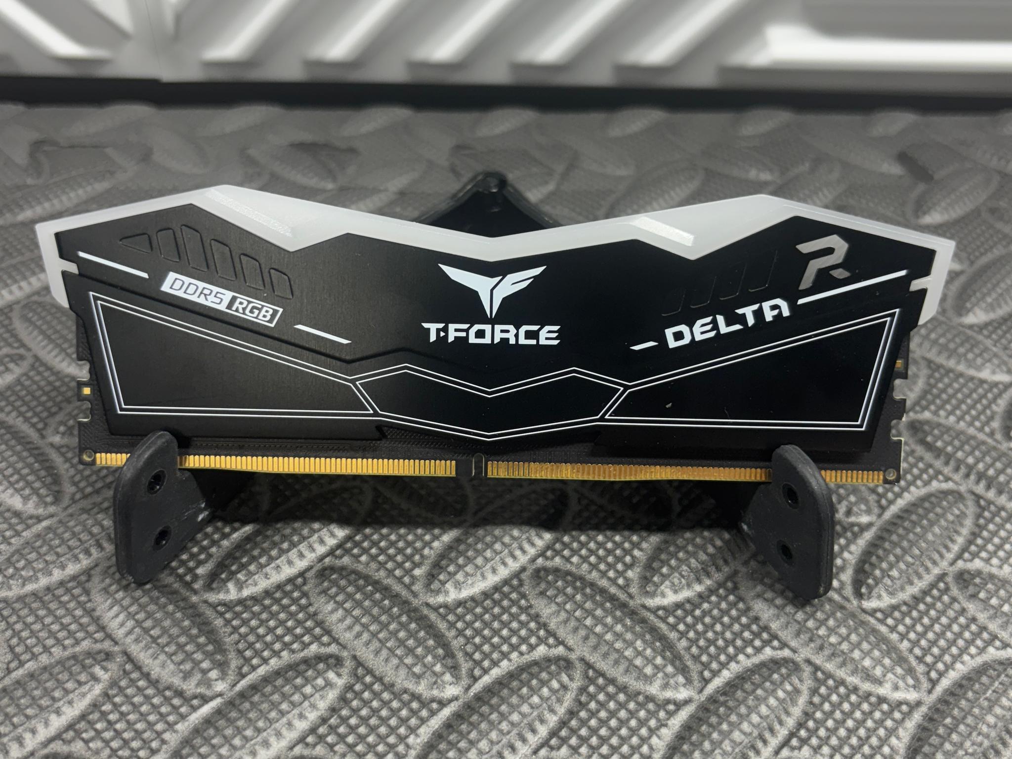 TEAMGROUP T-Force Delta RGB 16GB DDR5-6000 CL38 Desktop RAM | White | FF3D516G6000HC38JBK