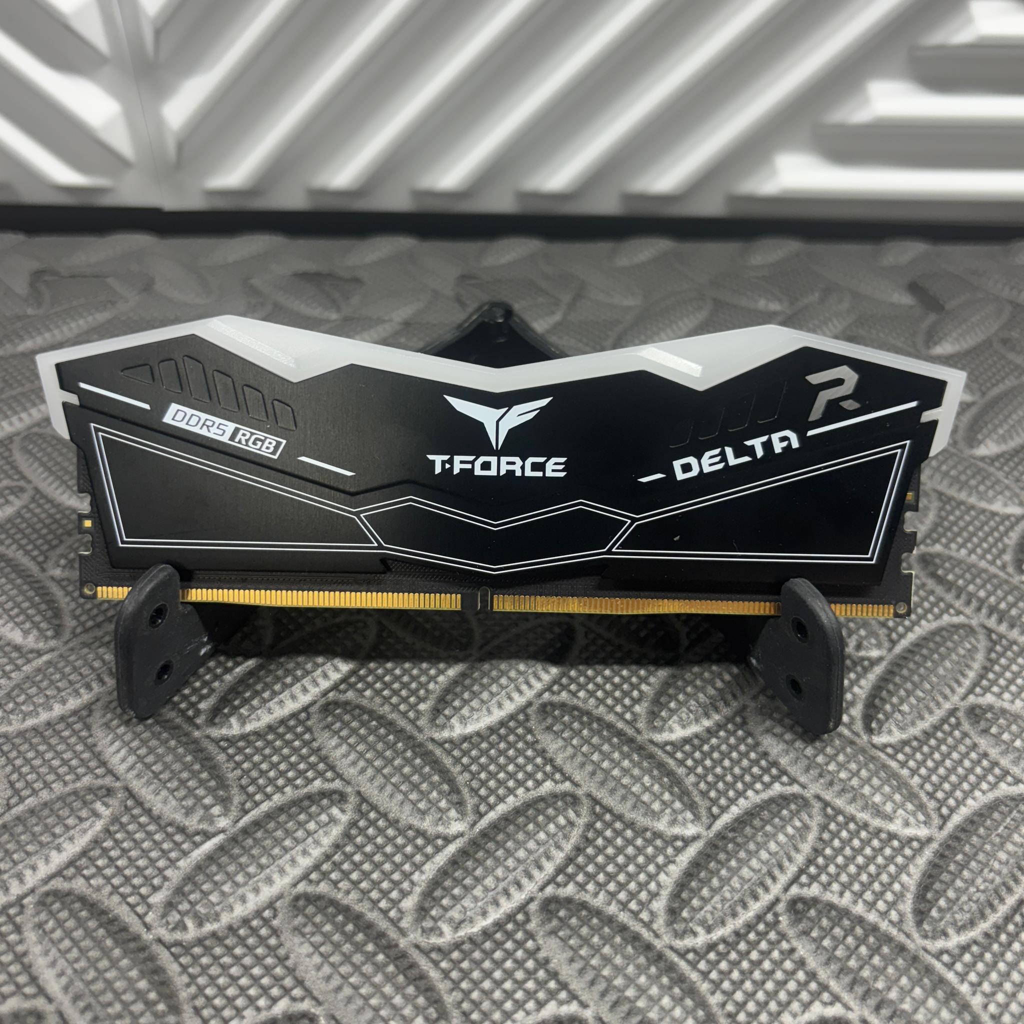 TEAMGROUP T-Force Delta RGB 16GB DDR5-6000 CL38 Desktop RAM | White | FF3D516G6000HC38JBK