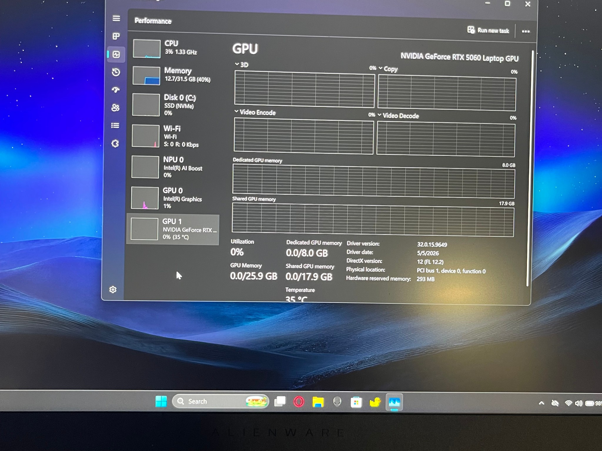 👽Alienware X16 Gaming laptop / RTX 5060 / I9 ultra 275HX 24-core/ 32gb DDR5/ 1TB NVMe🛸