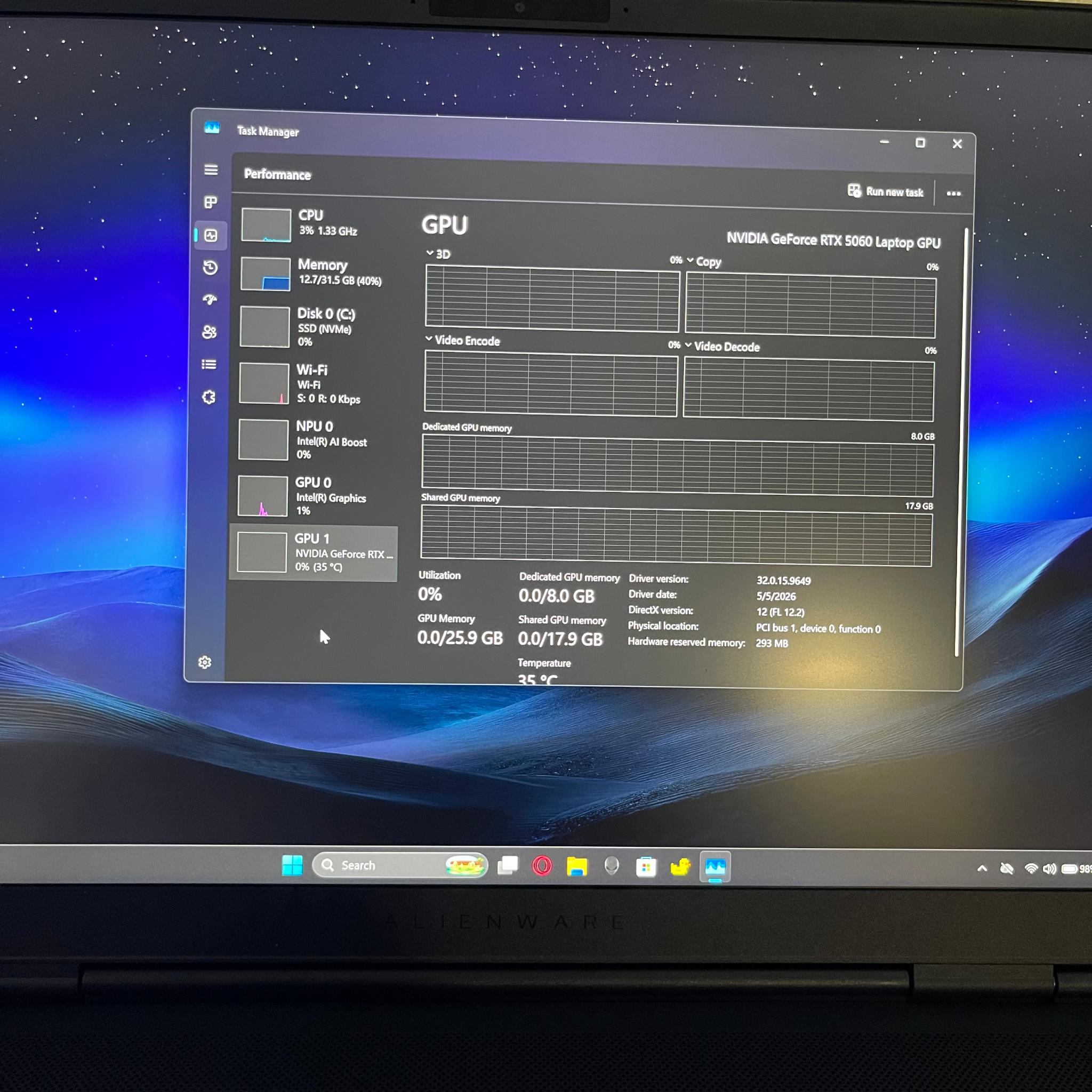 👽Alienware X16 Gaming laptop / RTX 5060 / I9 ultra 275HX 24-core/ 32gb DDR5/ 1TB NVMe🛸