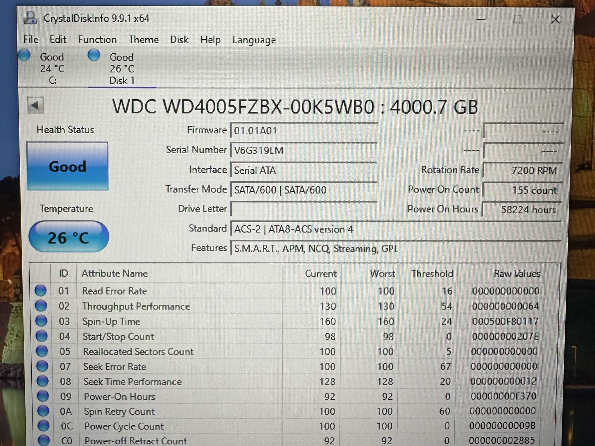 WD Black 4TB  7200RPM 3.5in Sata Hard Drive HDD