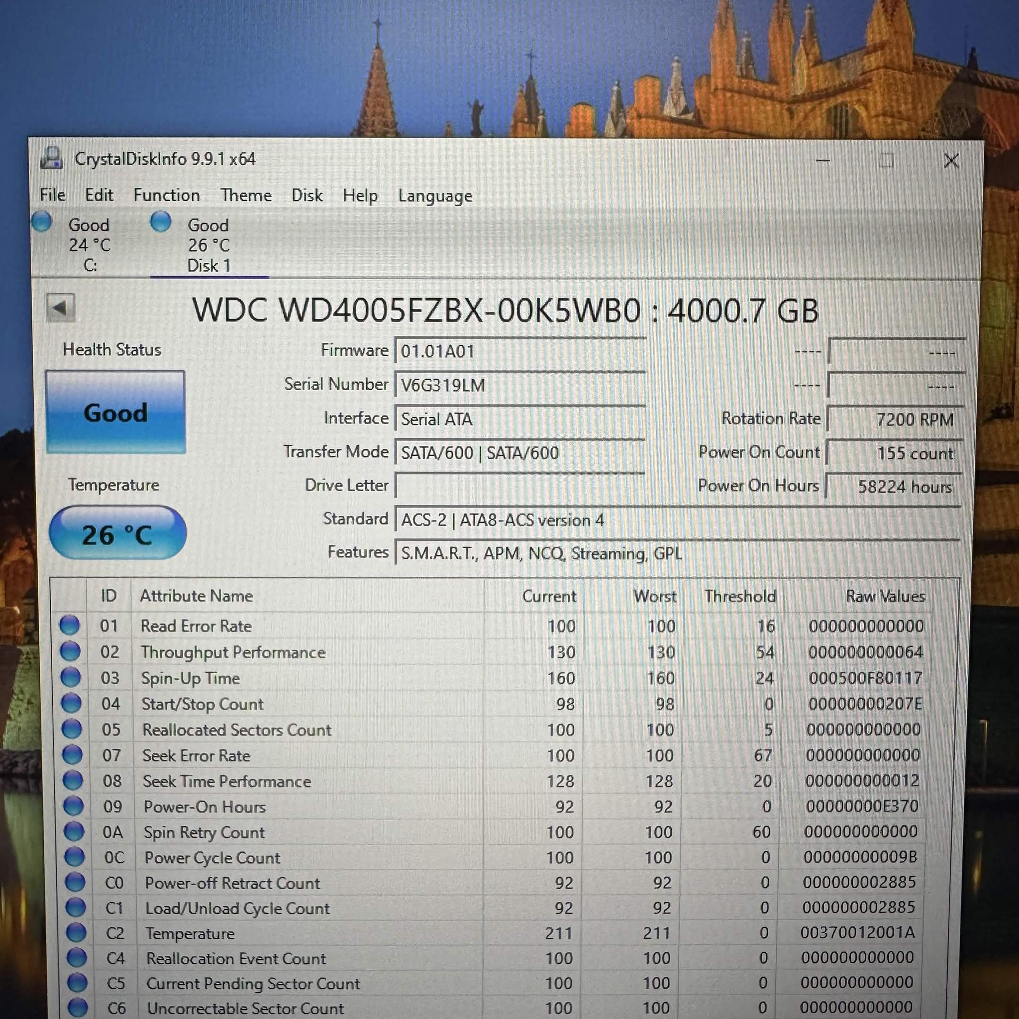 WD Black 4TB  7200RPM 3.5in Sata Hard Drive HDD