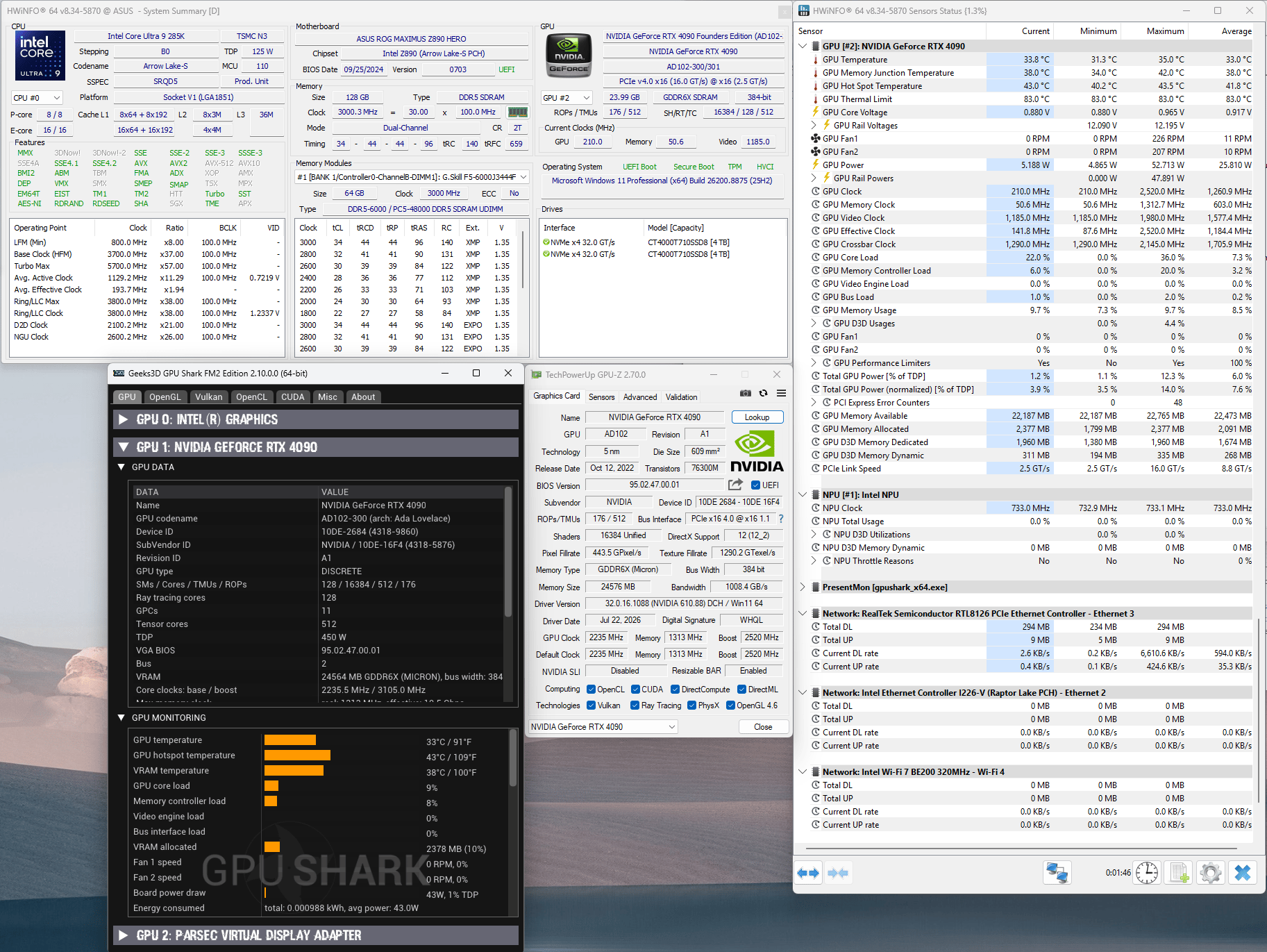 NVIDIA Founders Edition GeForce RTX™ 4090 24GB VRAM (GPU)