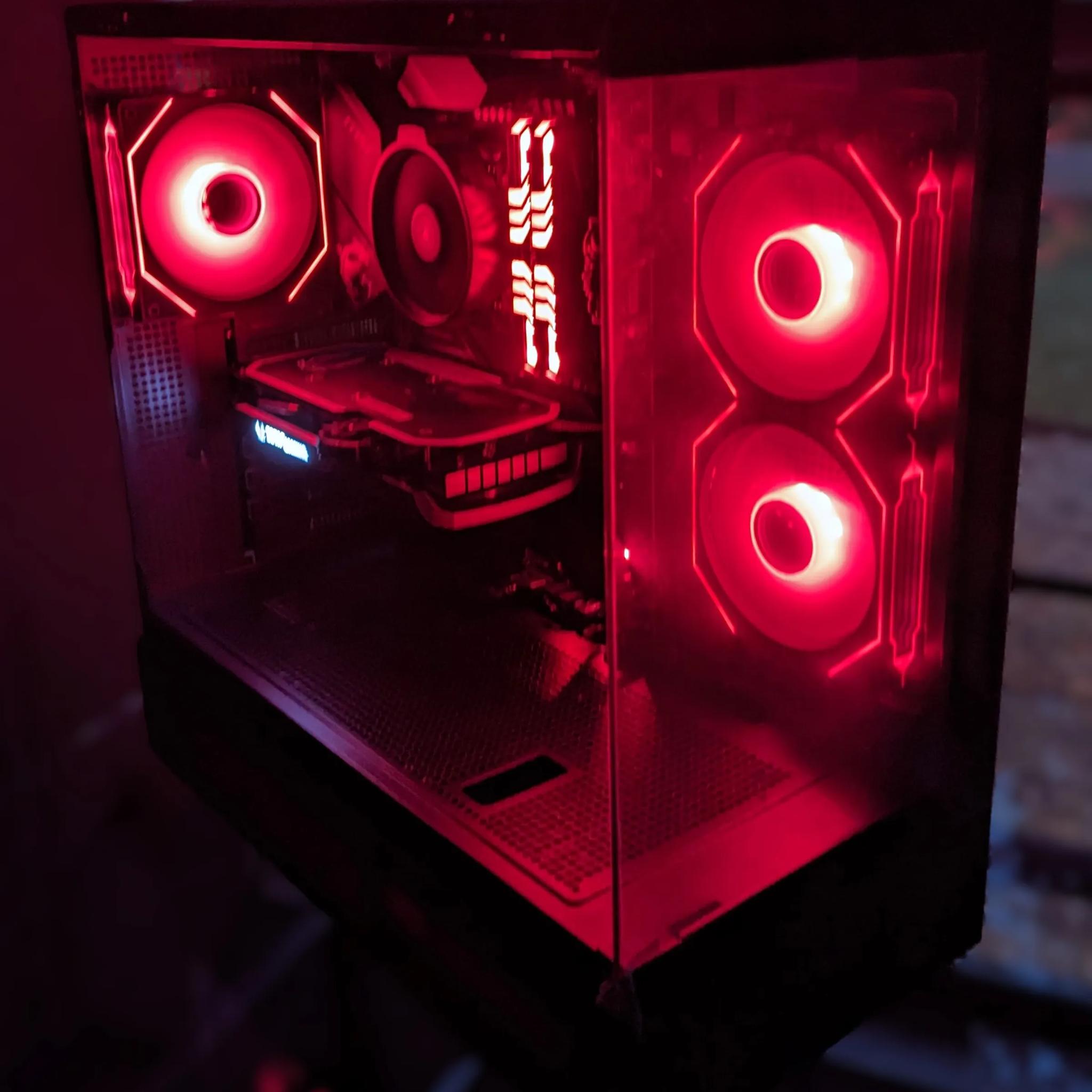 Dark:Light - RYZEN 5600x, RTX 4060 (1080p/1440p), 32gb, WIFI, BT, USBC, WIN11Pro, ARGB, SHIPS FREE