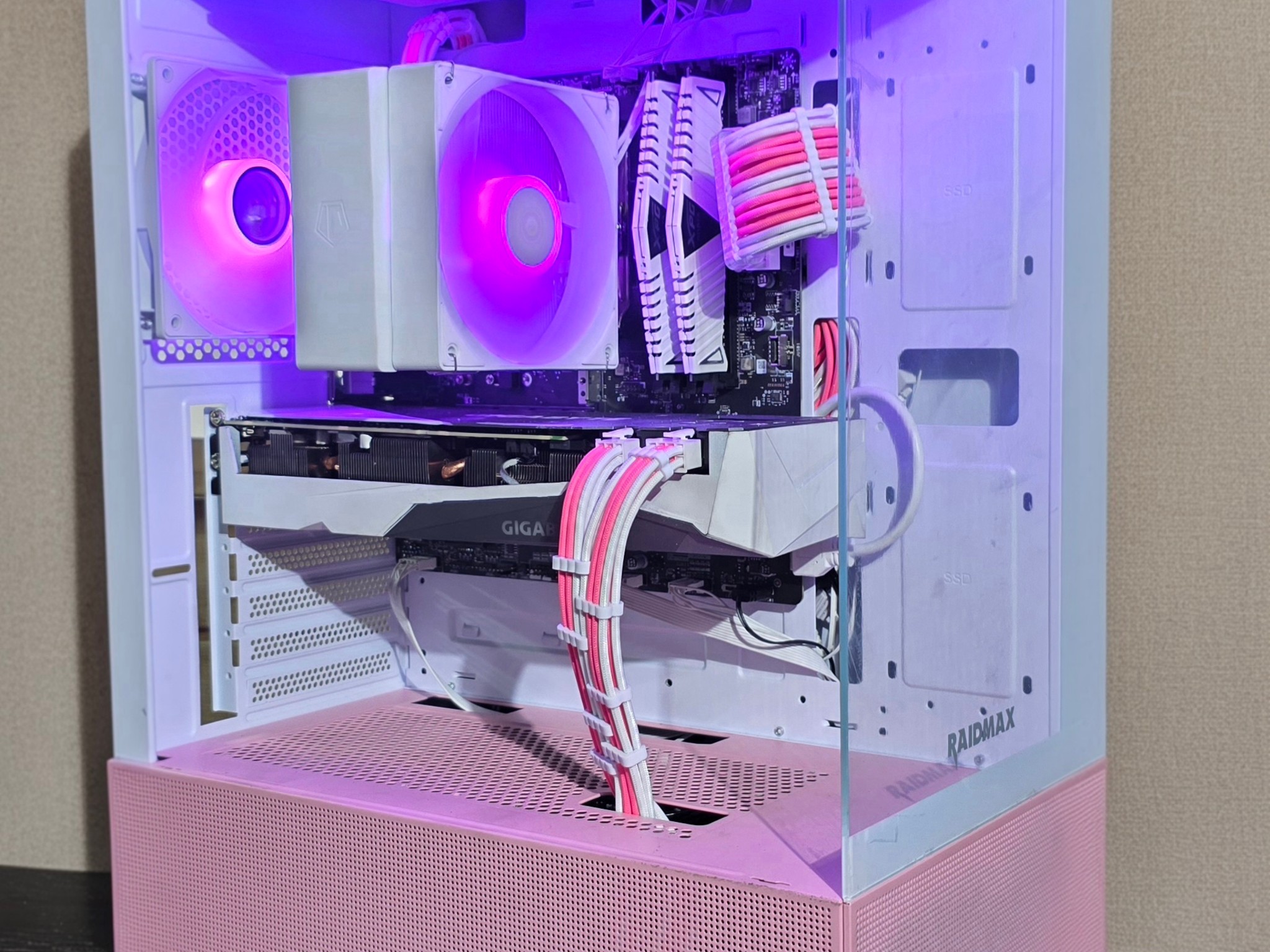 🌸🔥 **Pink/White Gaming PC – RTX 3070 | Ryzen 5 5500 | ARGB Build** 🔥🌸