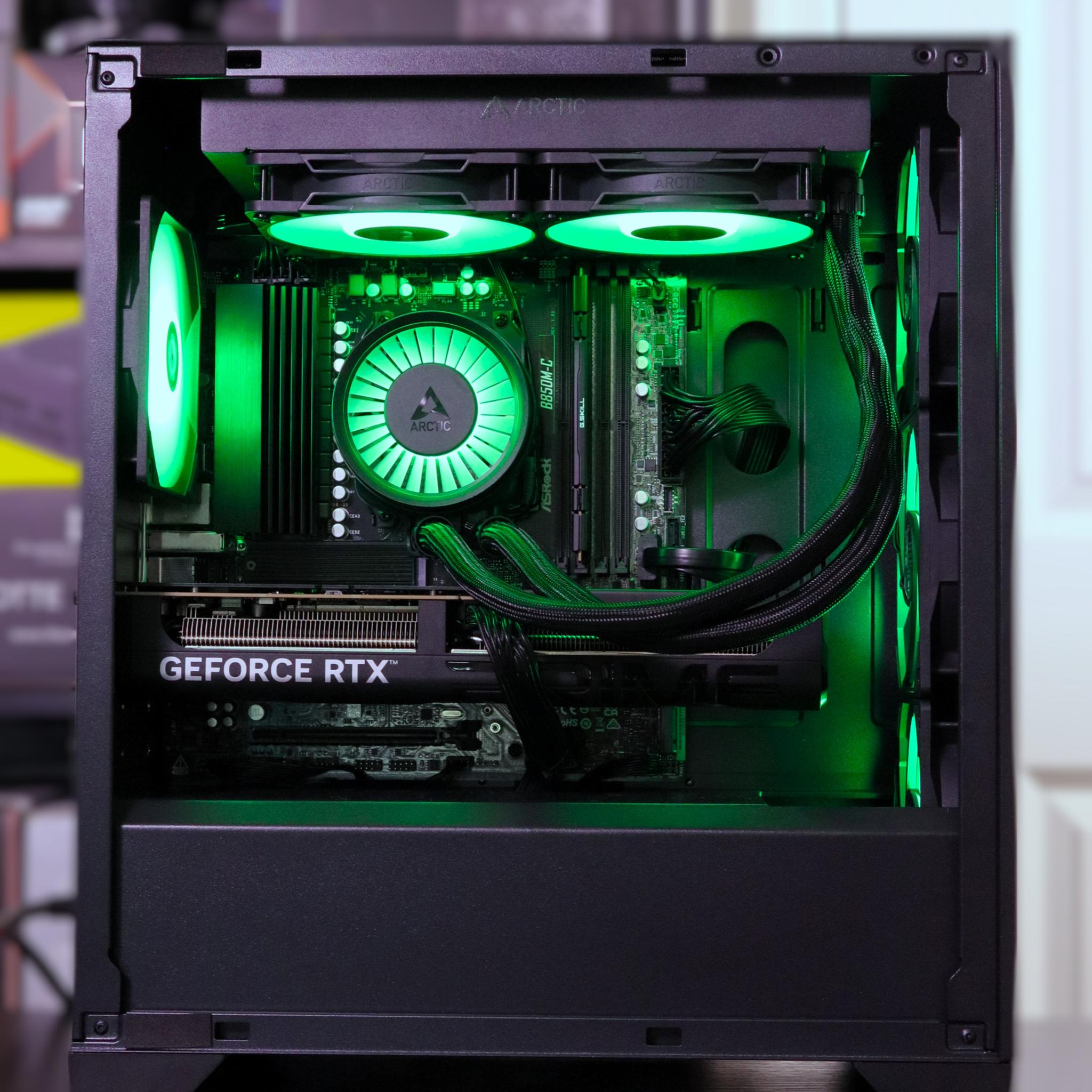 🟩 Arctic Venom ❄️ | Ryzen 5 7500X3D | RTX 5060 Ti 8GB | 16GB DDR5 - 6000 | 1TB NVMe |
