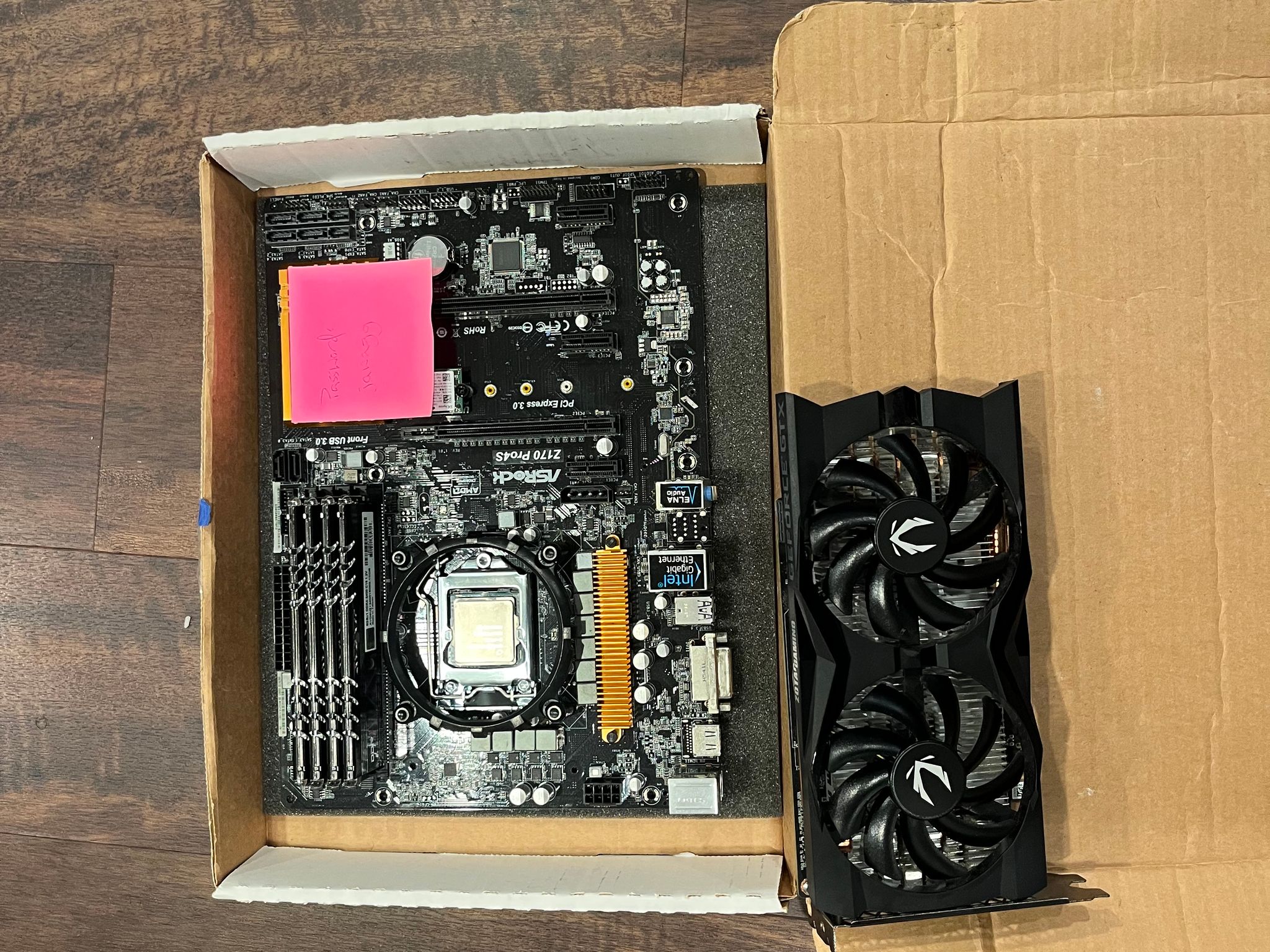 Bundle - Nvidia GTX 1660 GPU Graphics card - Intel 6700k - 32GB RAM/PSU/SSD - BYO case bundle