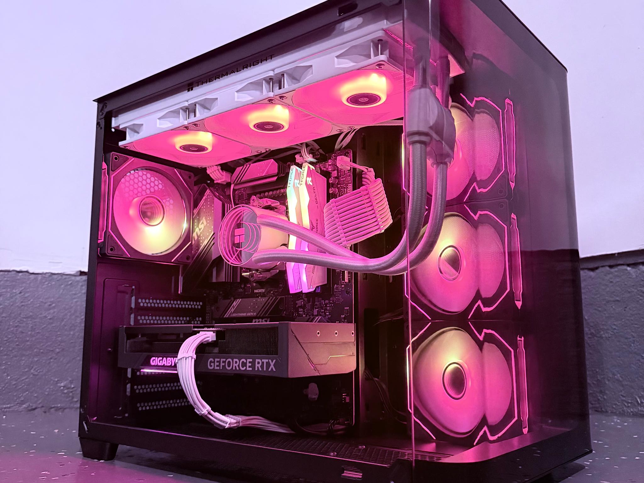 ⚫️"Crimson Aurora"🟠 | 1440p Gaming | RTX 4070 Super | Ryzen 5 7600X | 32B DDR5 | 1TB Storage