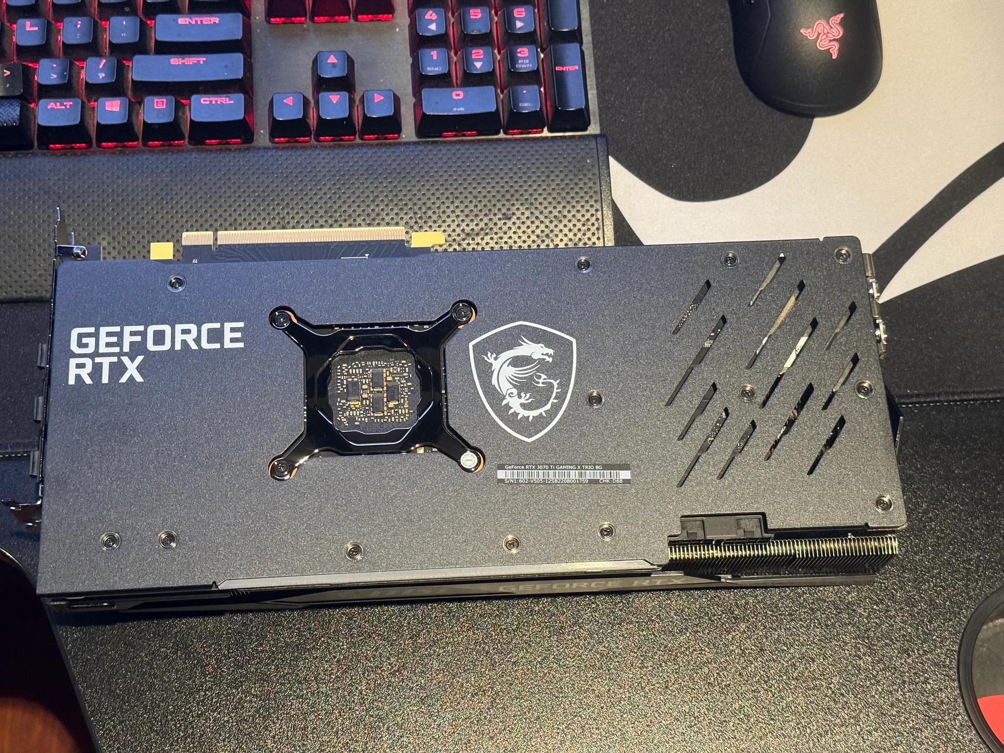 MSI RTX 3070 Ti Gaming X Trio 8GB GDRR6X 256-Bit HDMI/DP Nvlink Torx Fan 3 Ampere Architecture