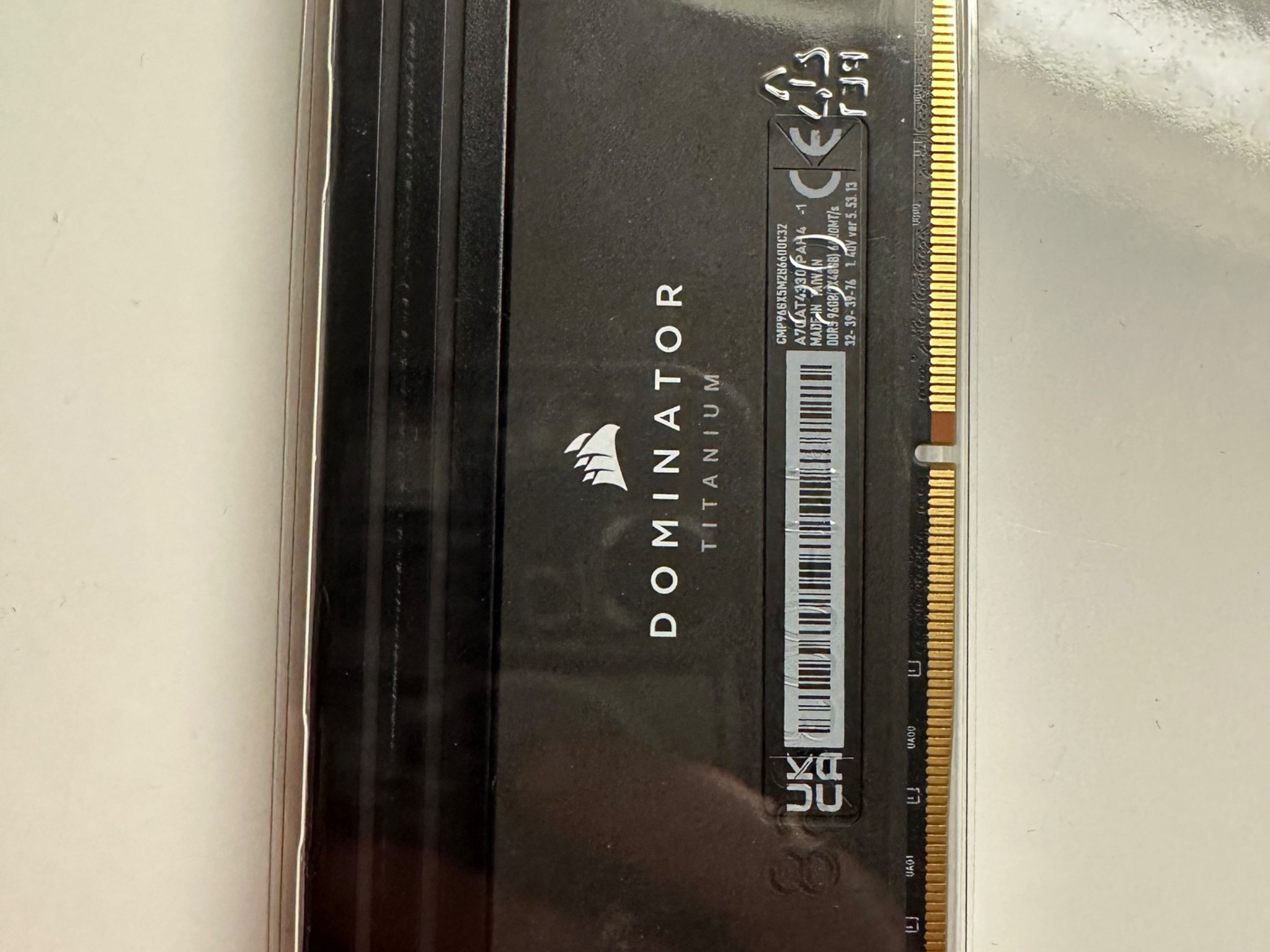 CORSAIR Dominator Titanium 96GB (2 x 48GB) DDR5 6600 (PC5 52800) CMP96GX5M2B6600C32