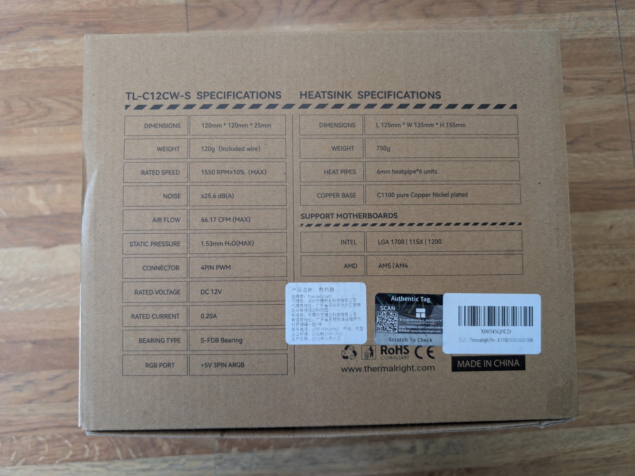 Thermalright Peerless Assassin 120 SE ARGB White CPU Air Cooler