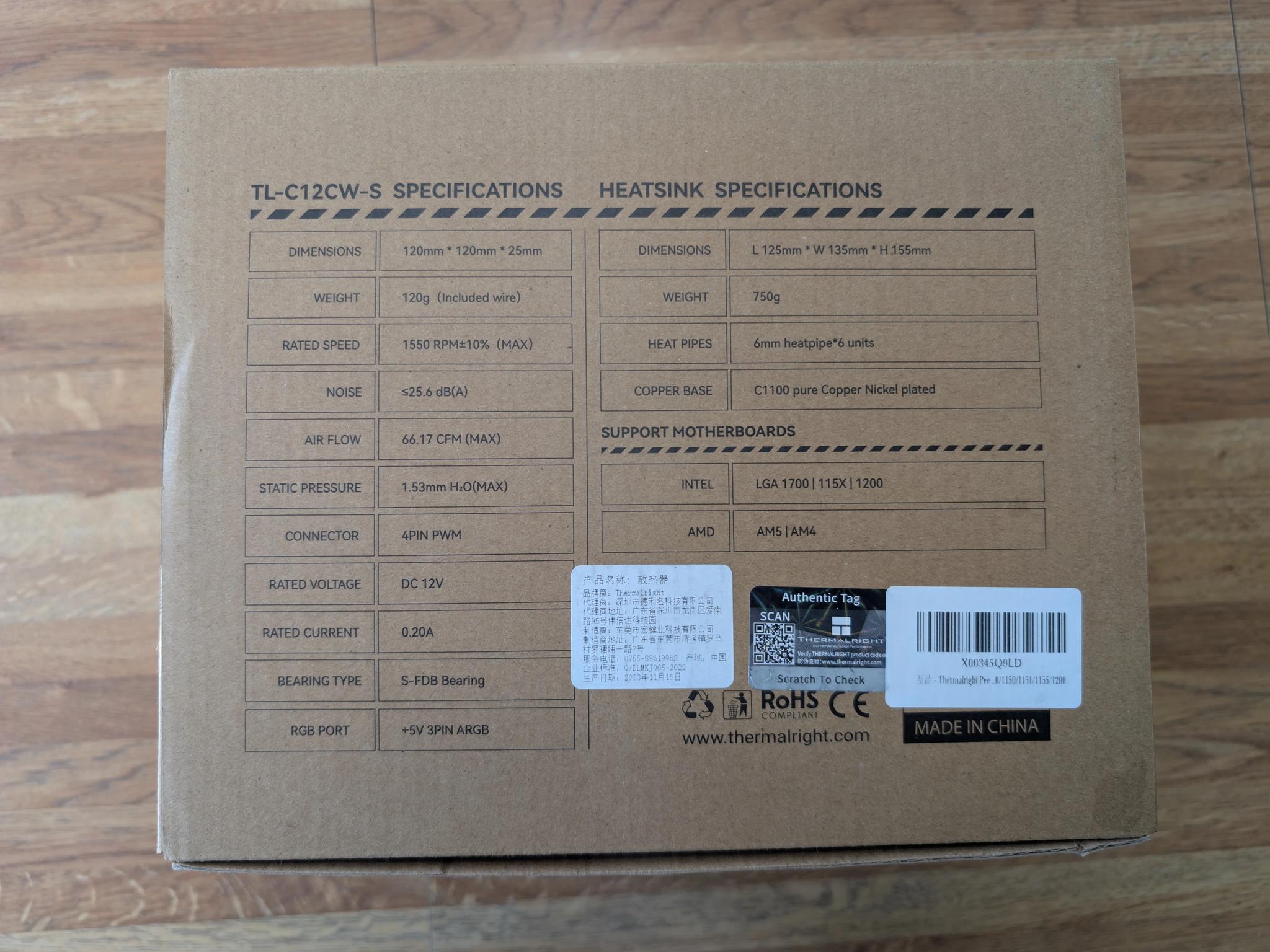 Thermalright Peerless Assassin 120 SE ARGB White CPU Air Cooler