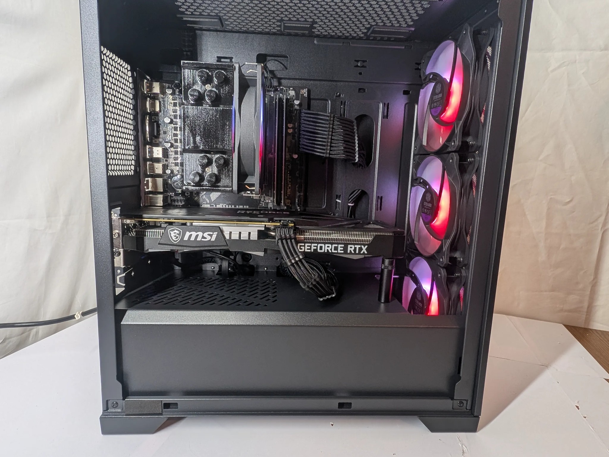 🖤 All-Black Gaming Beast – Ryzen 5 3600 + RTX 3060Ti | Wi-Fi & Bluetooth Ready 🖤